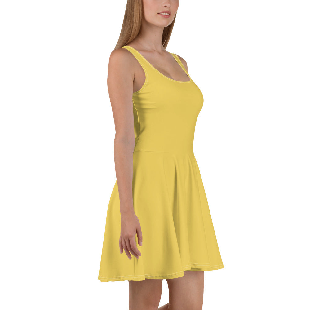 Yellow Star Skater Dress right