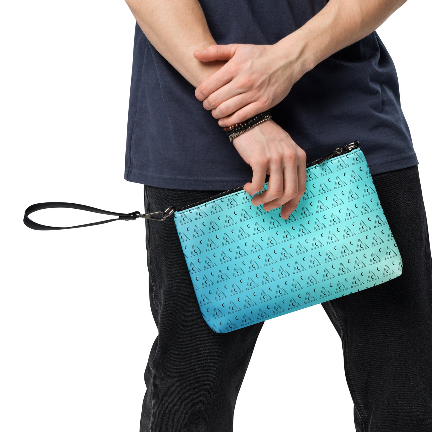 Blue Moon Triangle Crossbody Bag