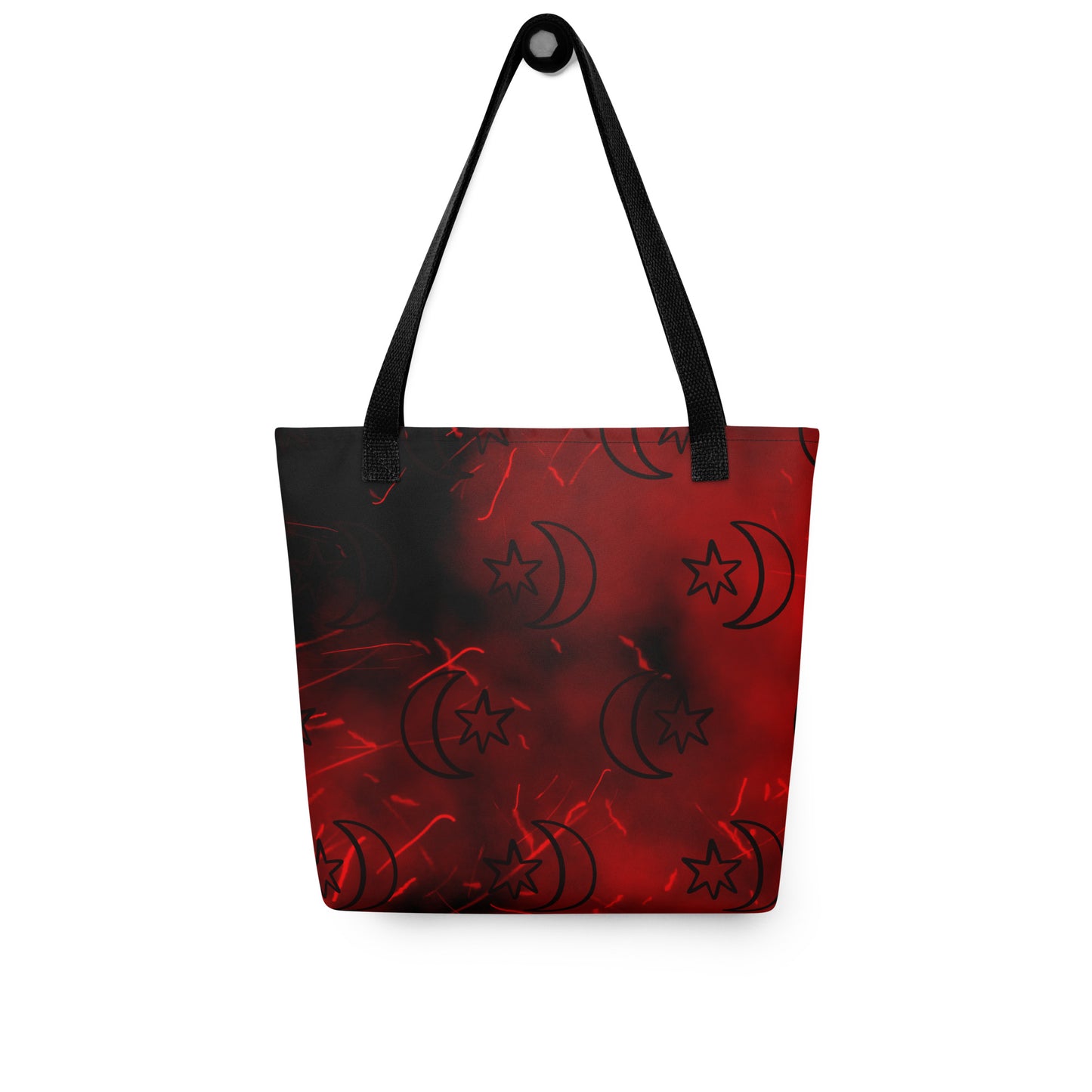 Red Moon Star Tote Bag