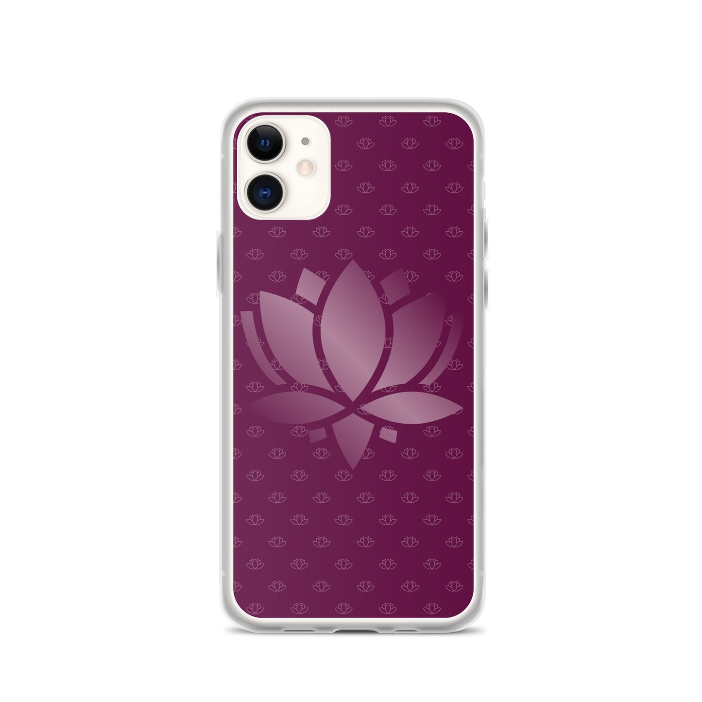 Lotus Flower Purple Power Clear Case for iPhone®