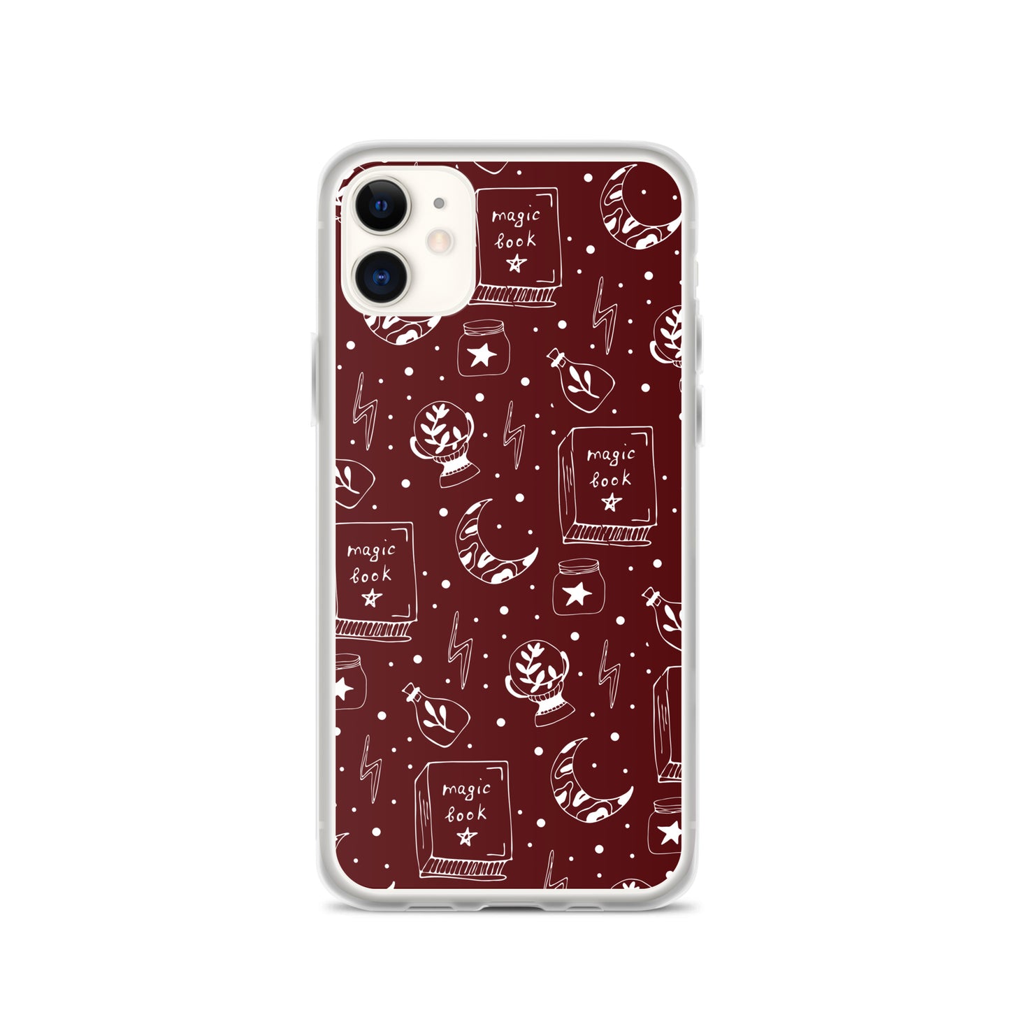 Magic Book Galaxy Red Clear Case for iPhone®