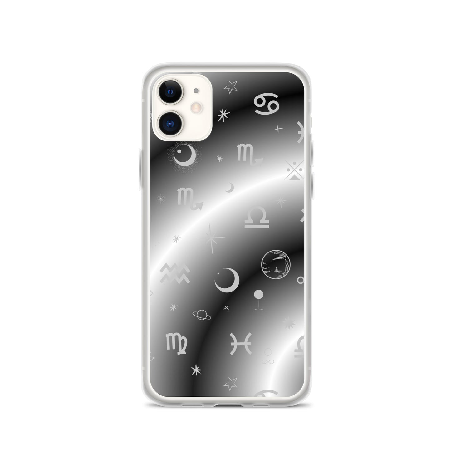 Black White Zodiac Clear Case for iPhone®