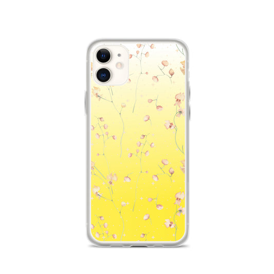 Yellow Botanical Flower Clear Case for iPhone®