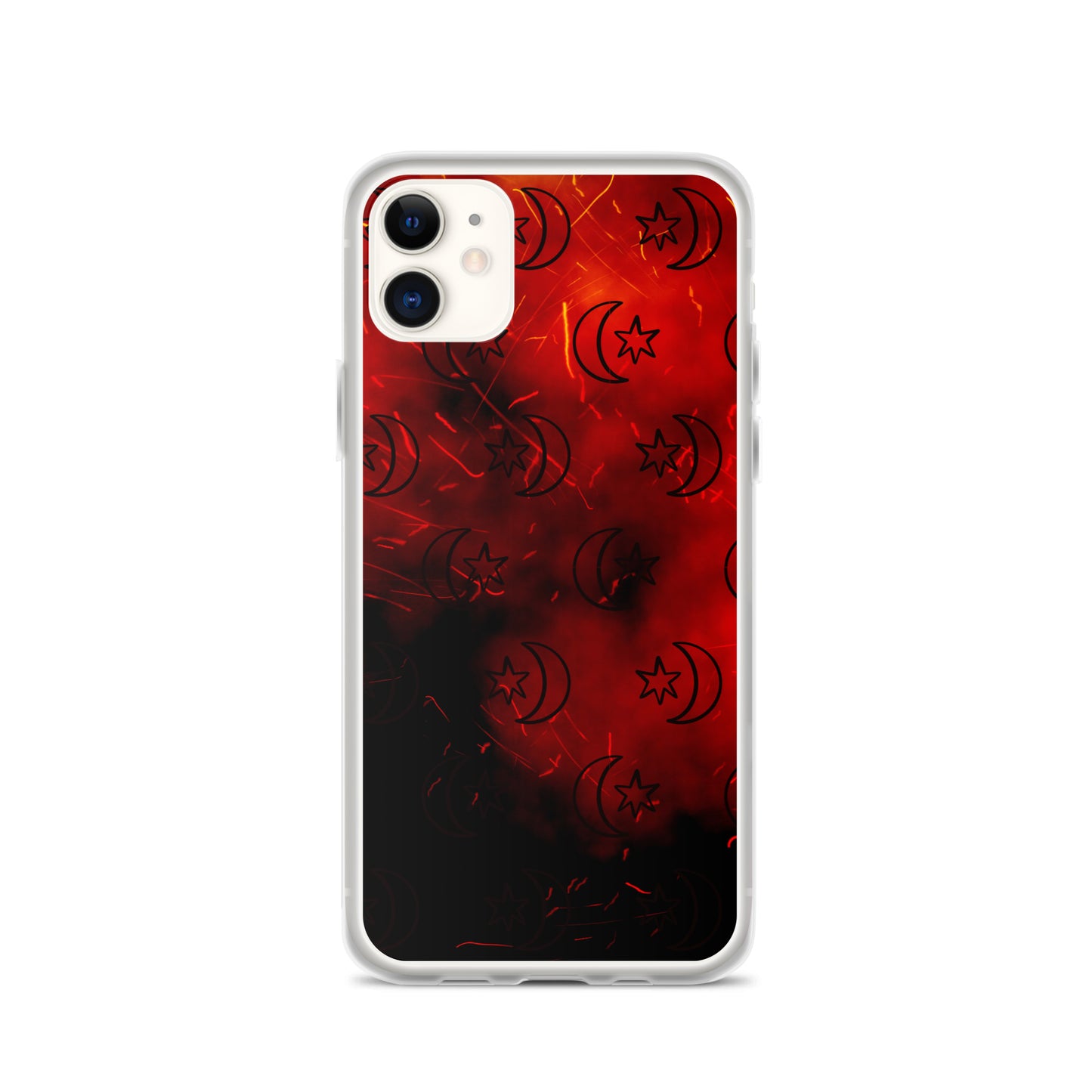 Red Moon Star Clear Case for iPhone®