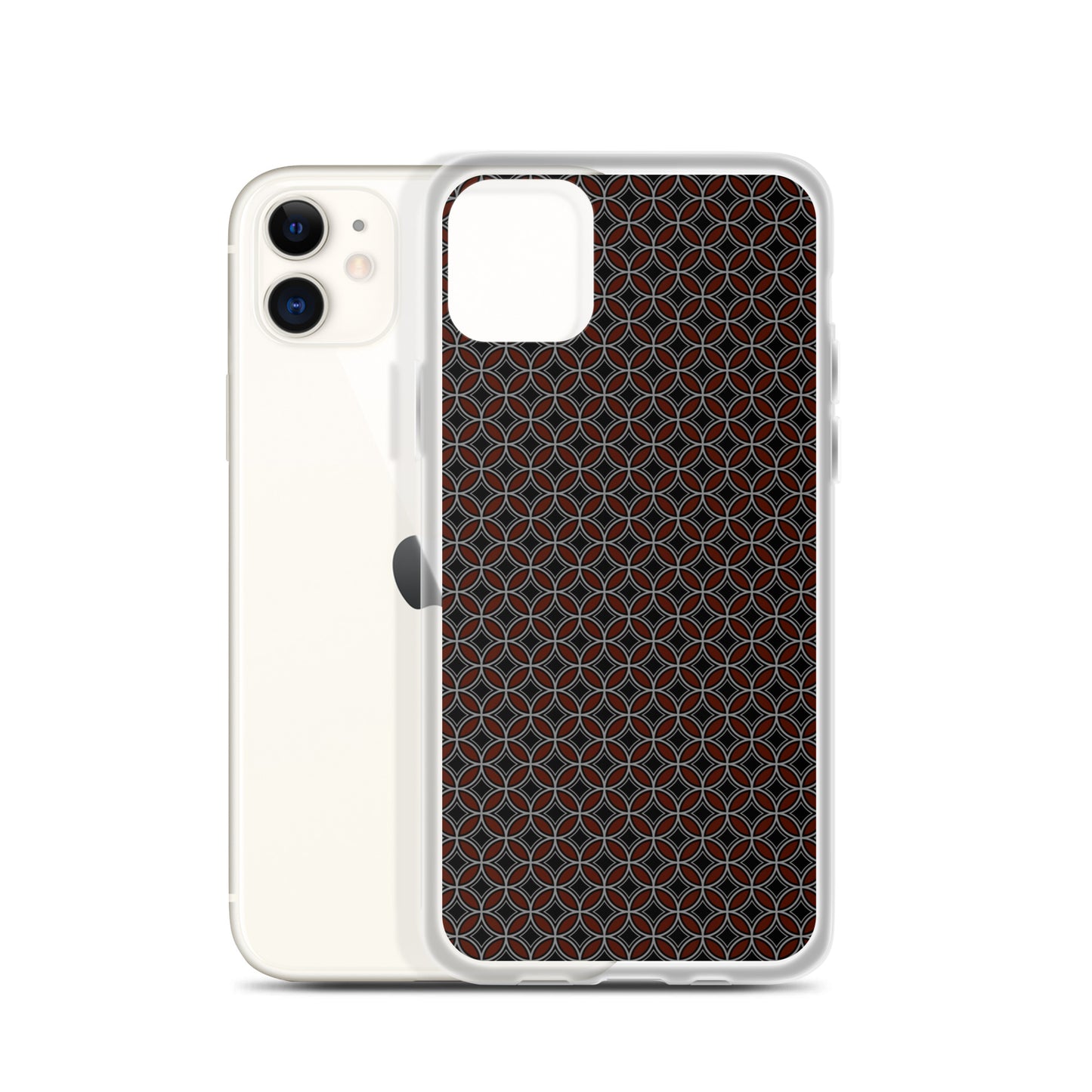 Flower of Life Black Clear Case for iPhone®