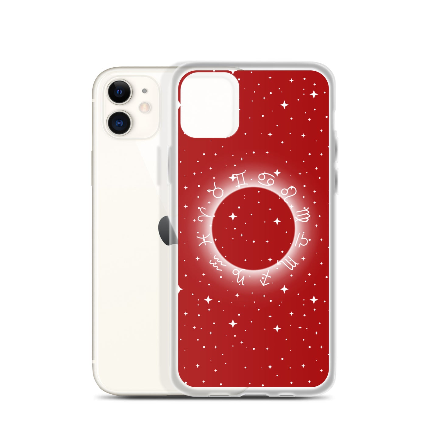 Star Zodiac Fire Red Clear Case for iPhone®