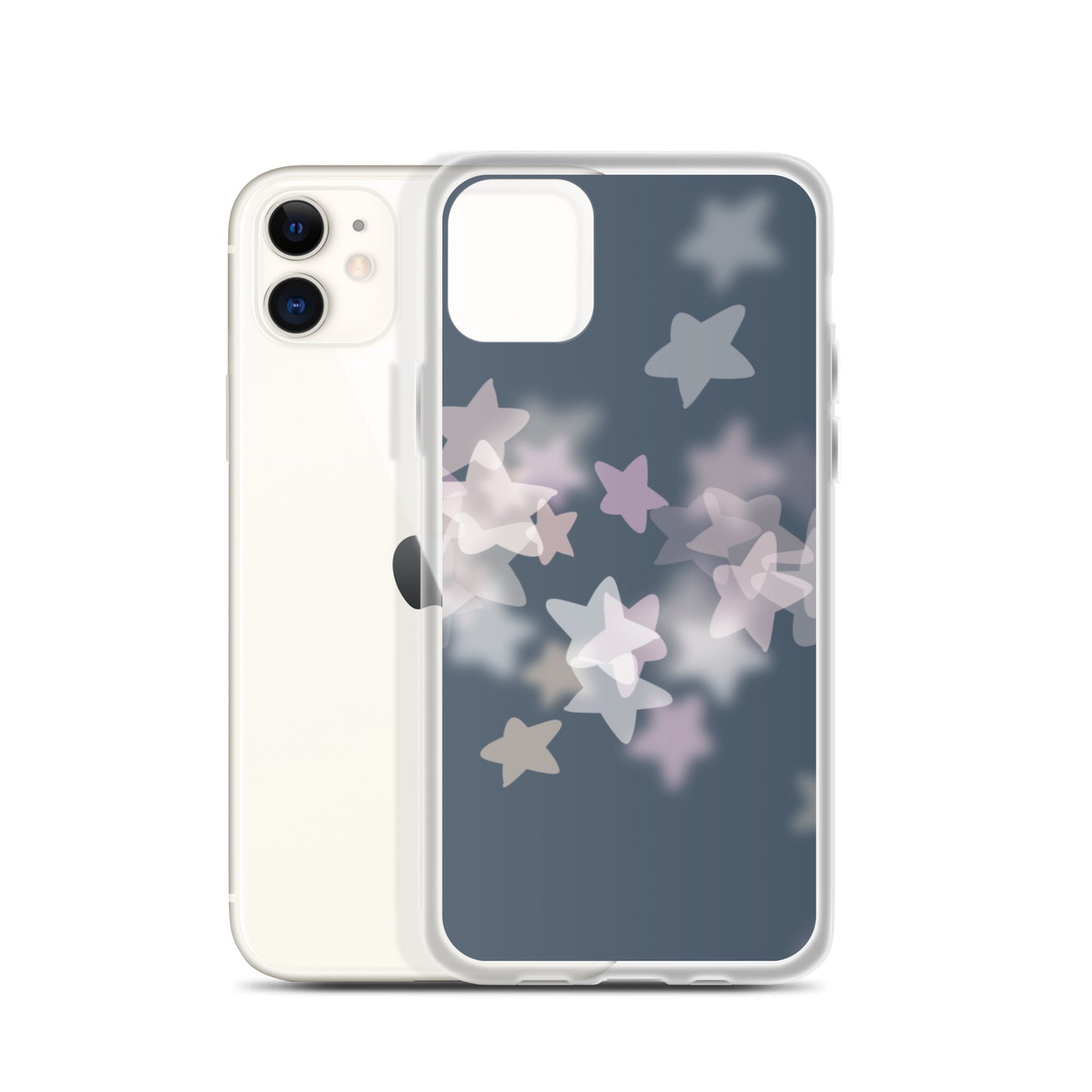 Star Mist Fall Blue Clear Case for iPhone®