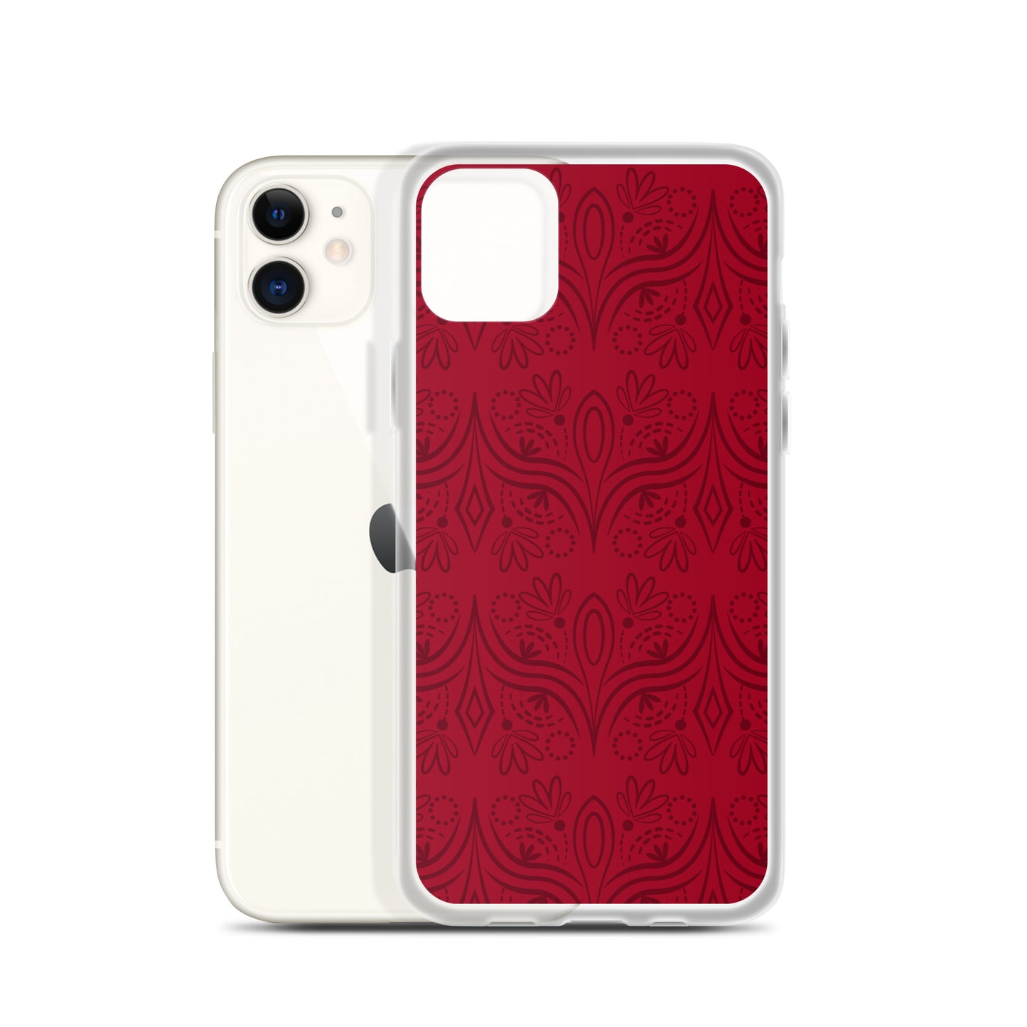 Geometric Star Red Clear Case for iPhone®