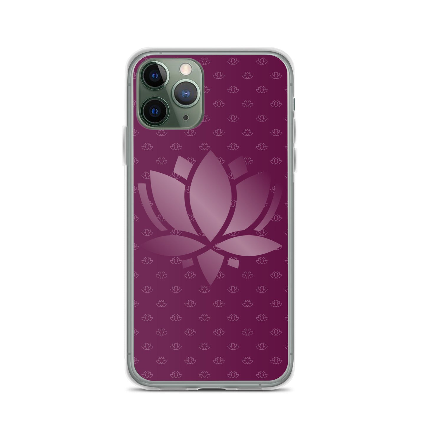 Lotus Flower Purple Power Clear Case for iPhone®