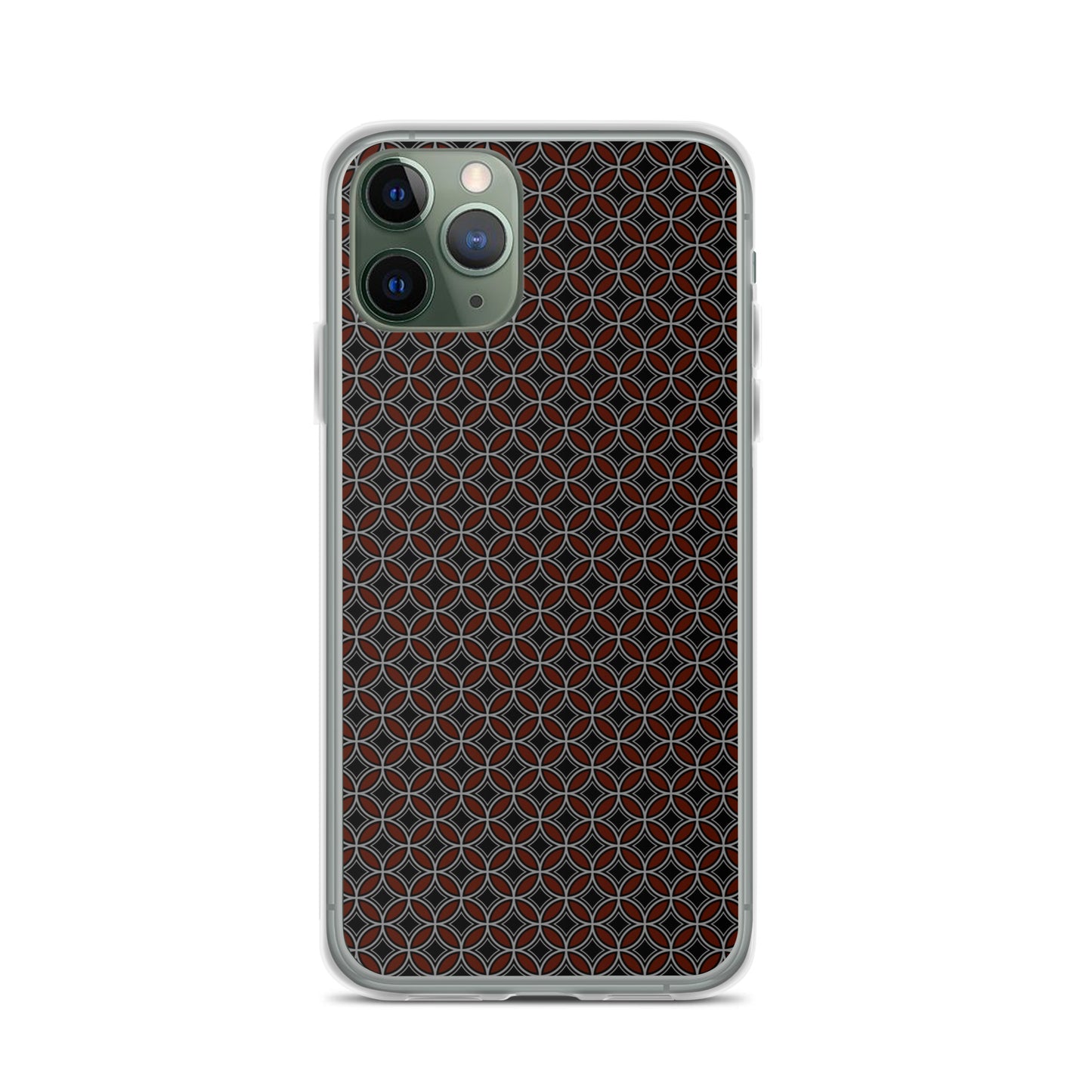 Flower of Life Black Clear Case for iPhone®