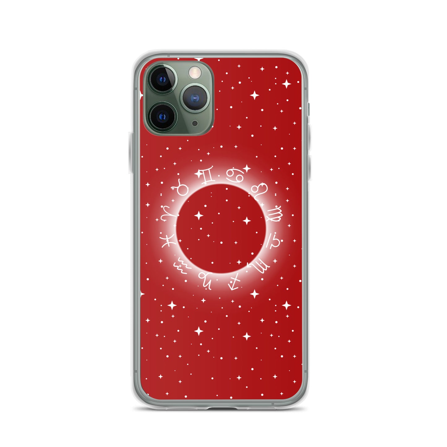 Star Zodiac Fire Red Clear Case for iPhone®