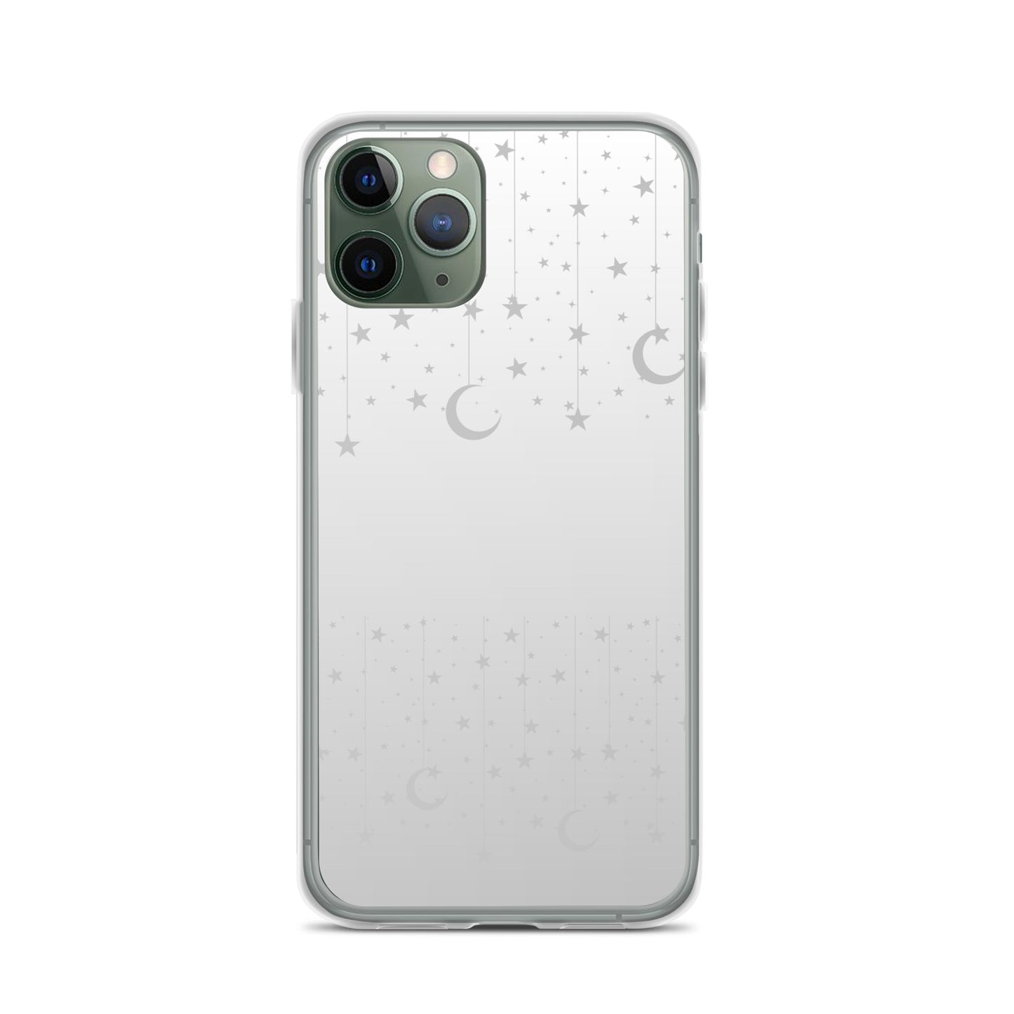 Silver Grey Moon Star Clear Case for iPhone®