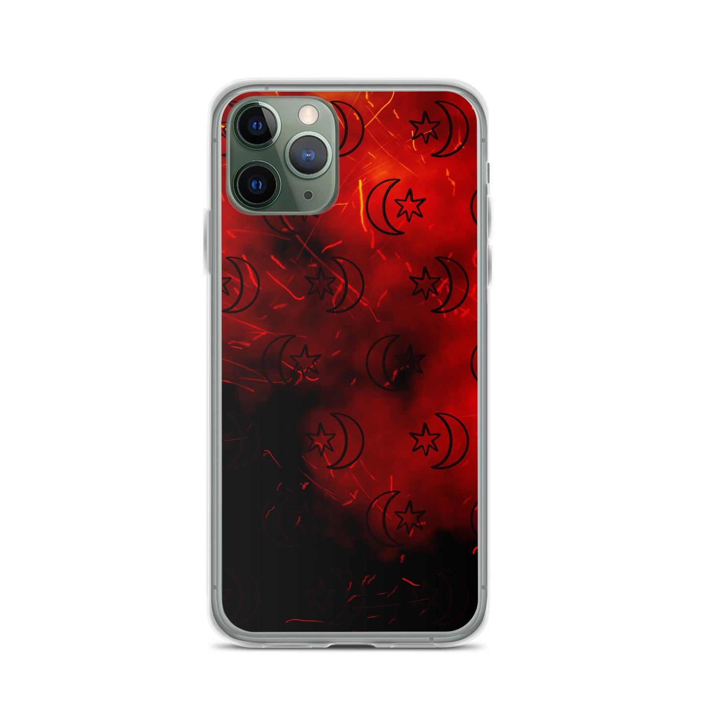 Red Moon Star Clear Case for iPhone®