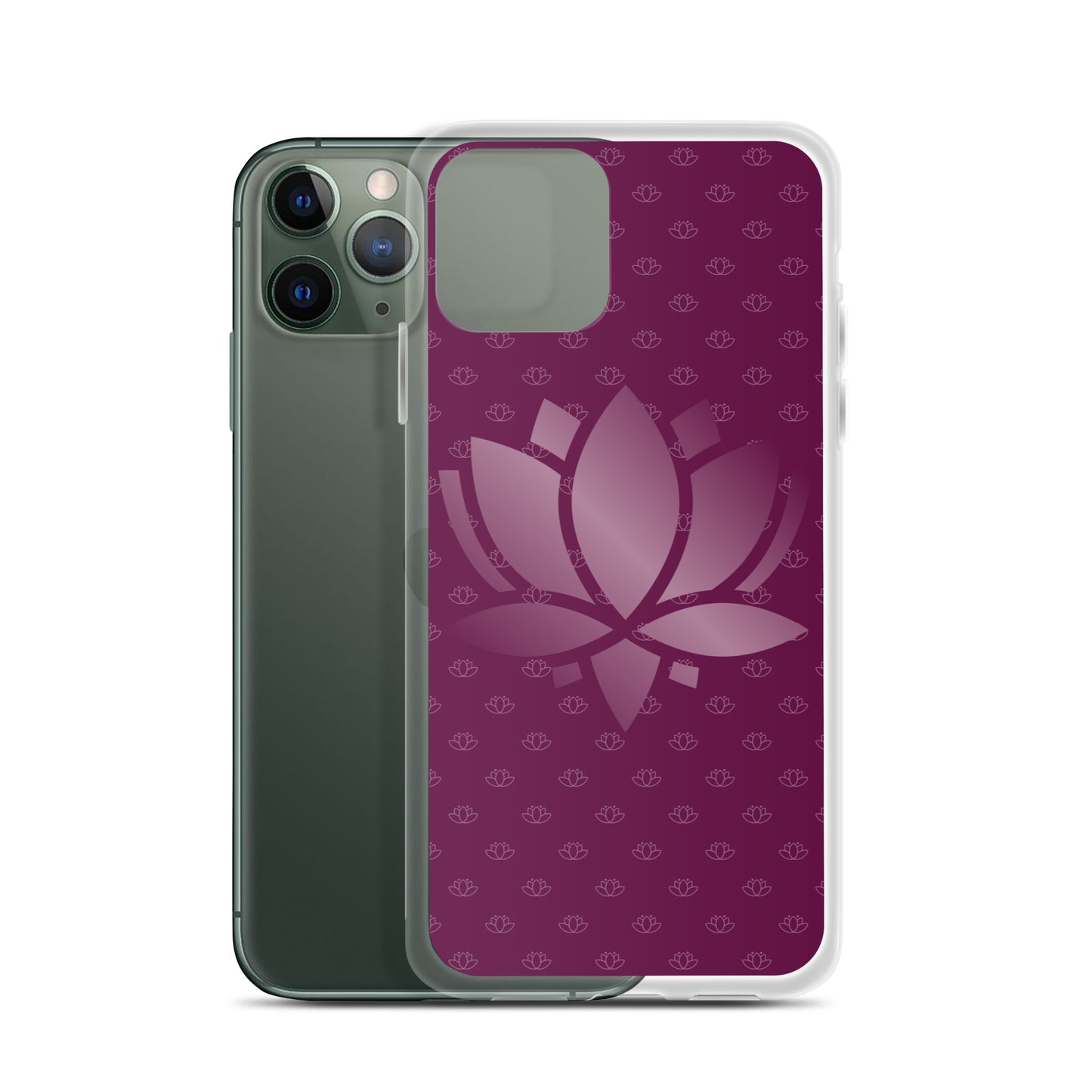 Lotus Flower Purple Power Clear Case for iPhone®