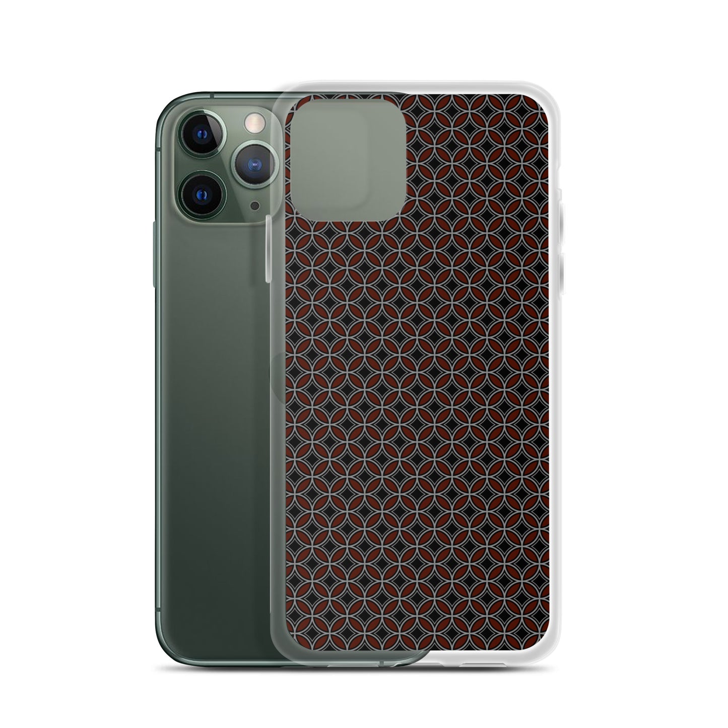 Flower of Life Black Clear Case for iPhone®