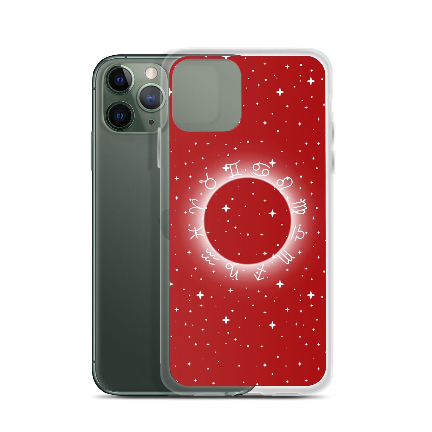 Star Zodiac Fire Red Clear Case for iPhone®