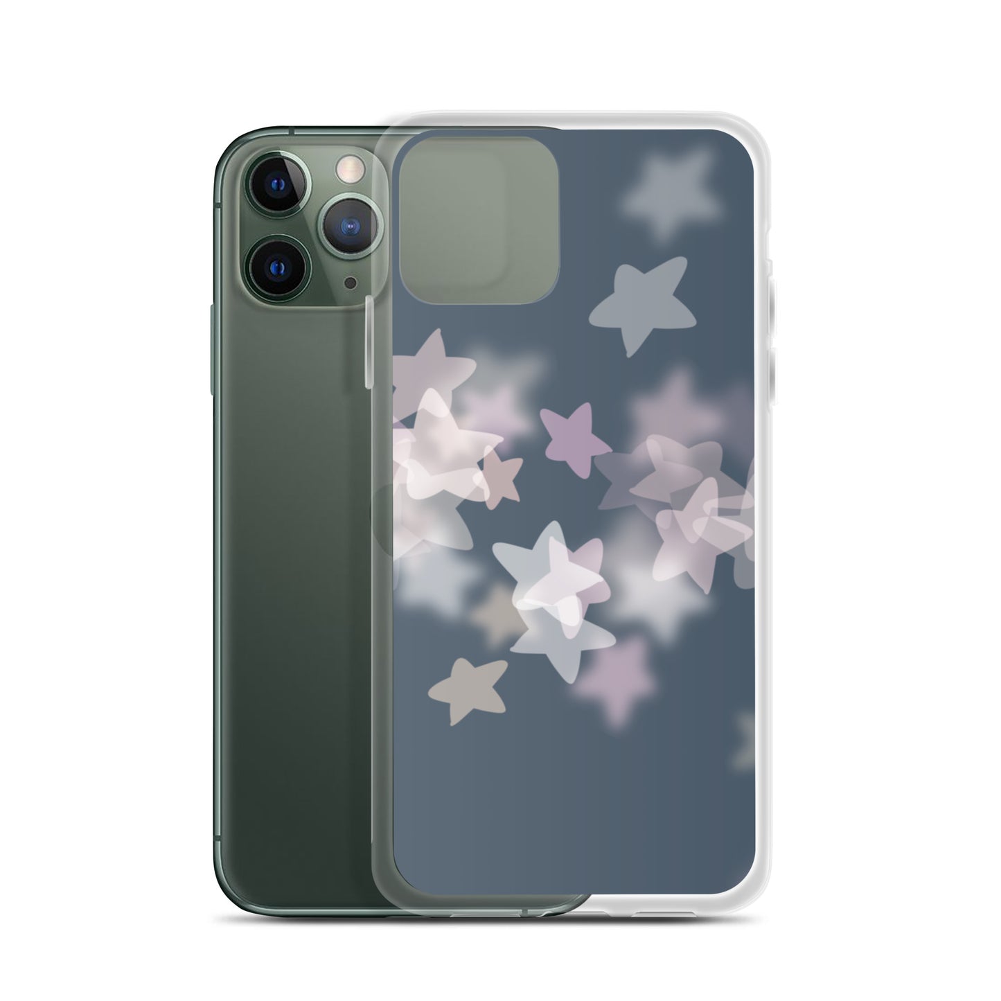 Star Mist Fall Blue Clear Case for iPhone®