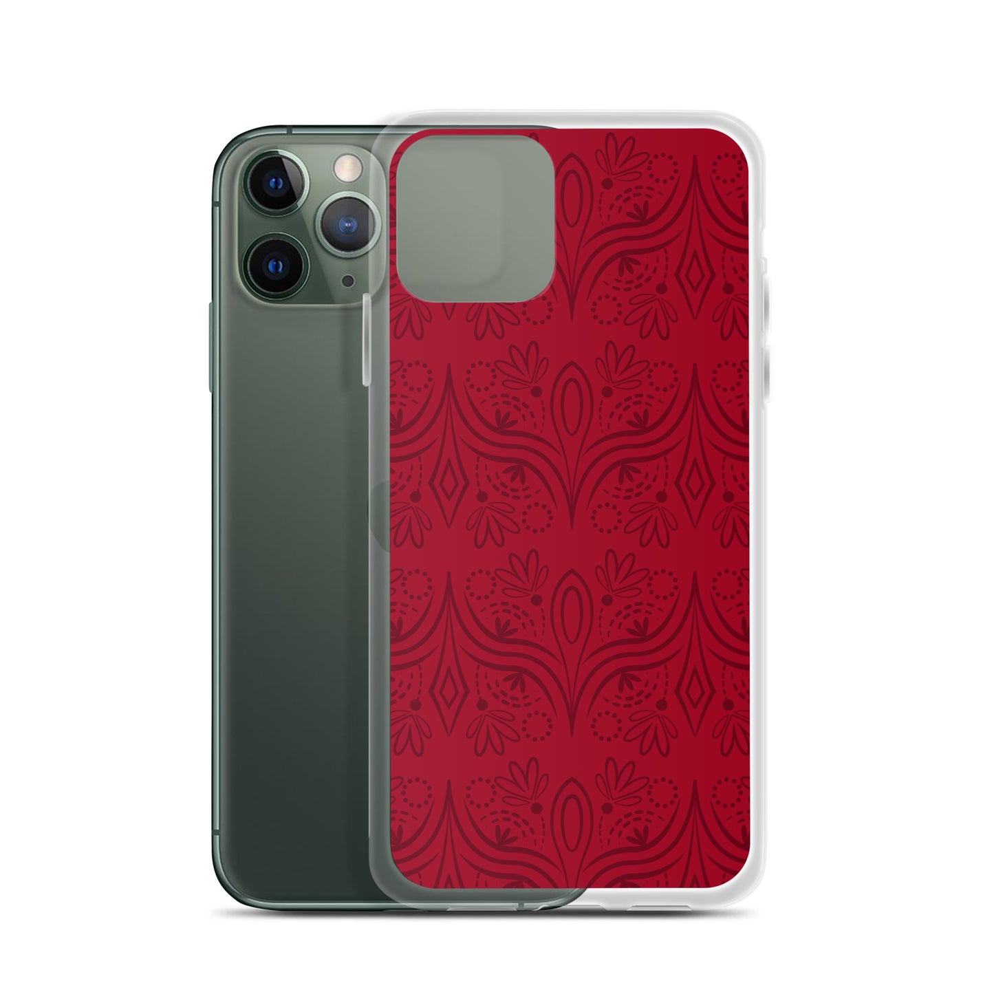 Geometric Star Red Clear Case for iPhone®