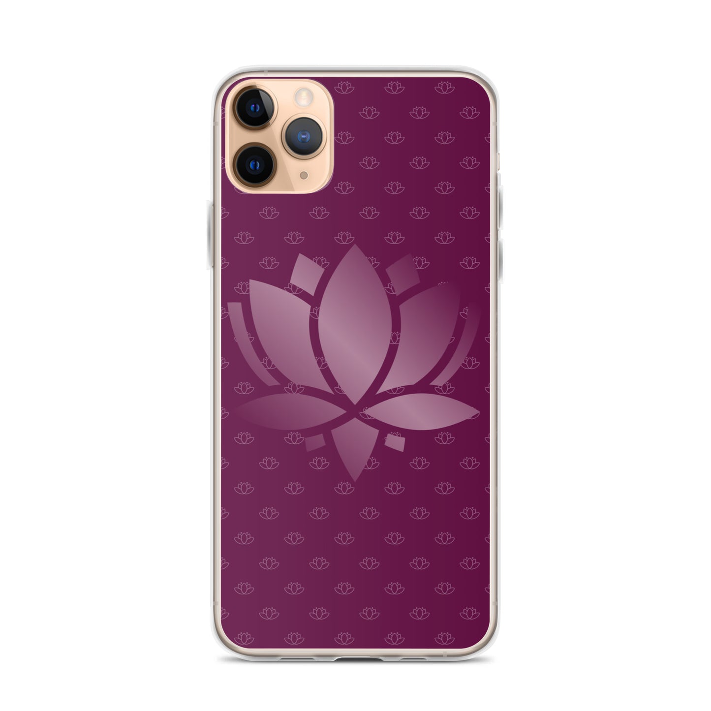 Lotus Flower Purple Power Clear Case for iPhone®