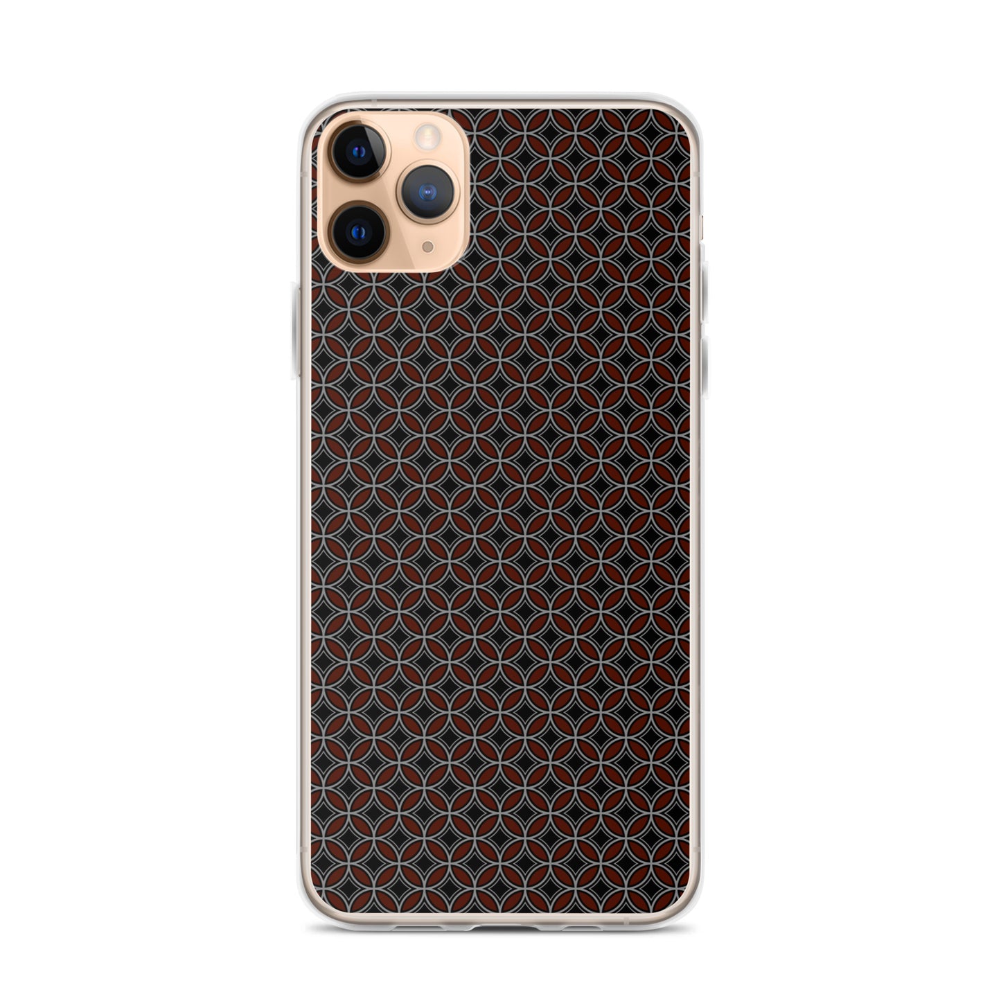 Flower of Life Black Clear Case for iPhone®