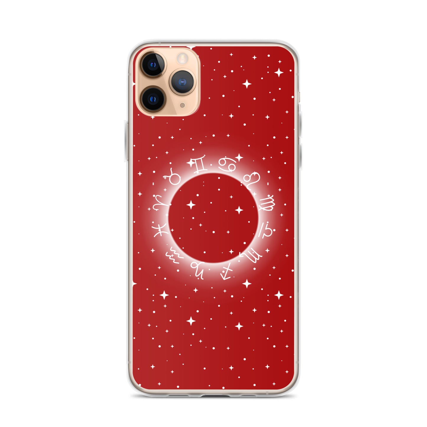 Star Zodiac Fire Red Clear Case for iPhone®