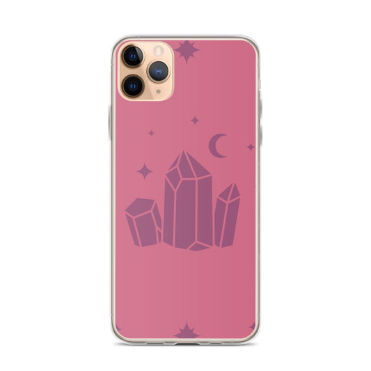 Crystal Star Romantic Pink Clear Case for iPhone®
