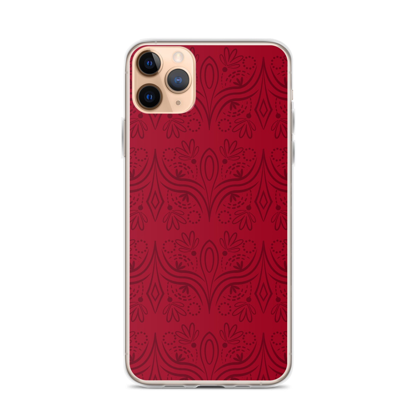 Geometric Star Red Clear Case for iPhone®