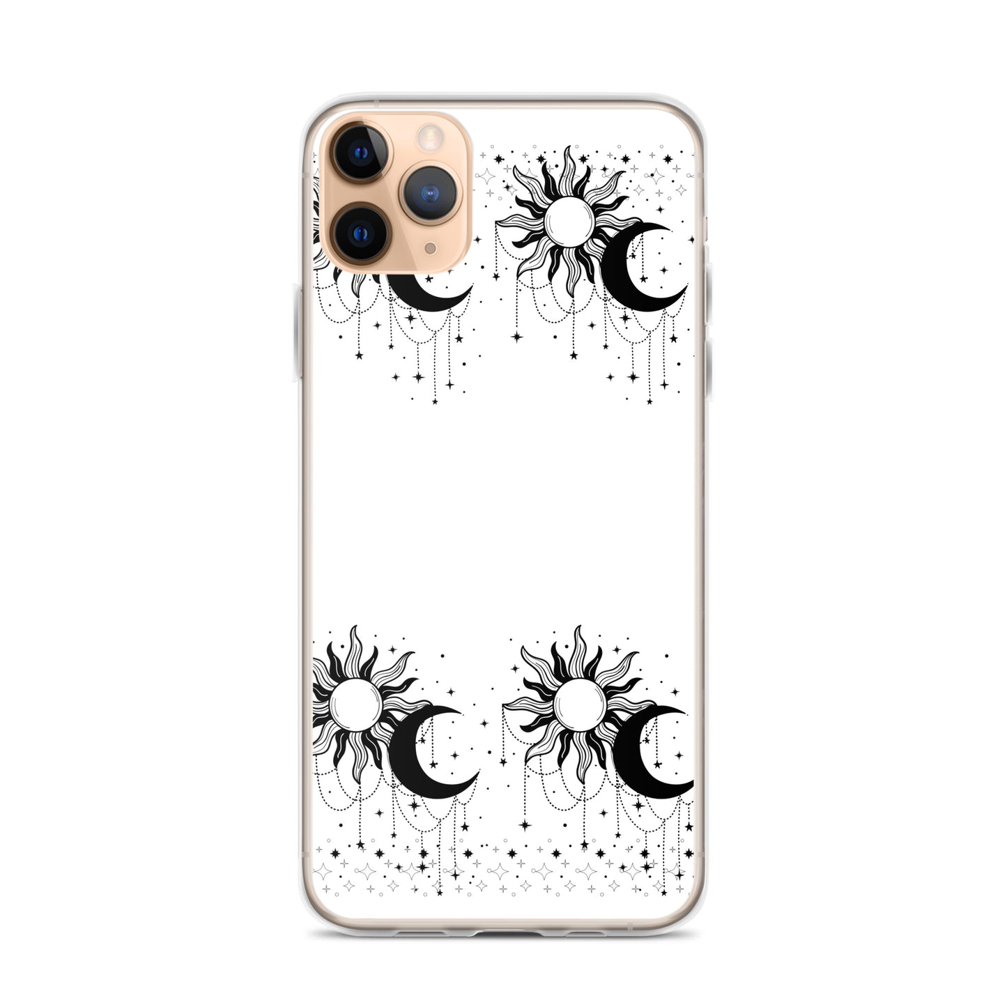 Black White Sun Moon Clear Case for iPhone®