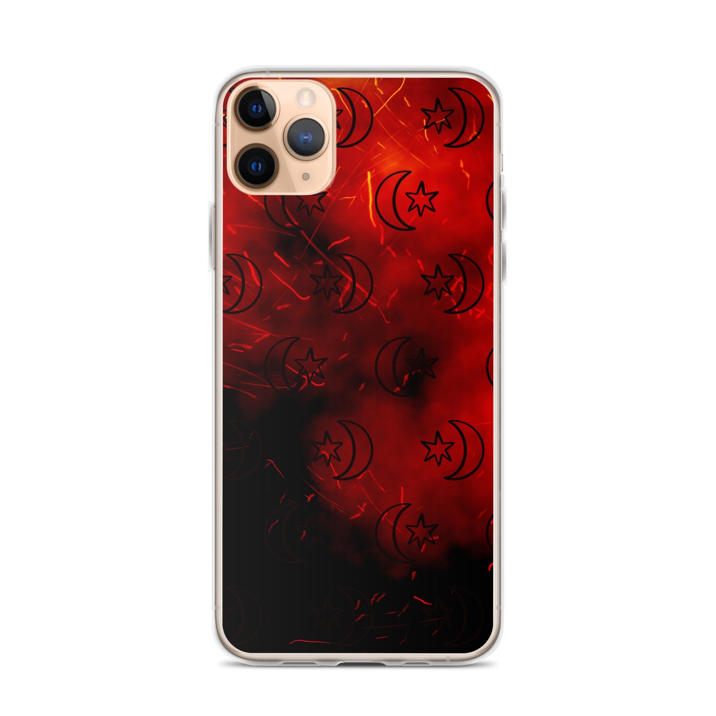 Red Moon Star Clear Case for iPhone®