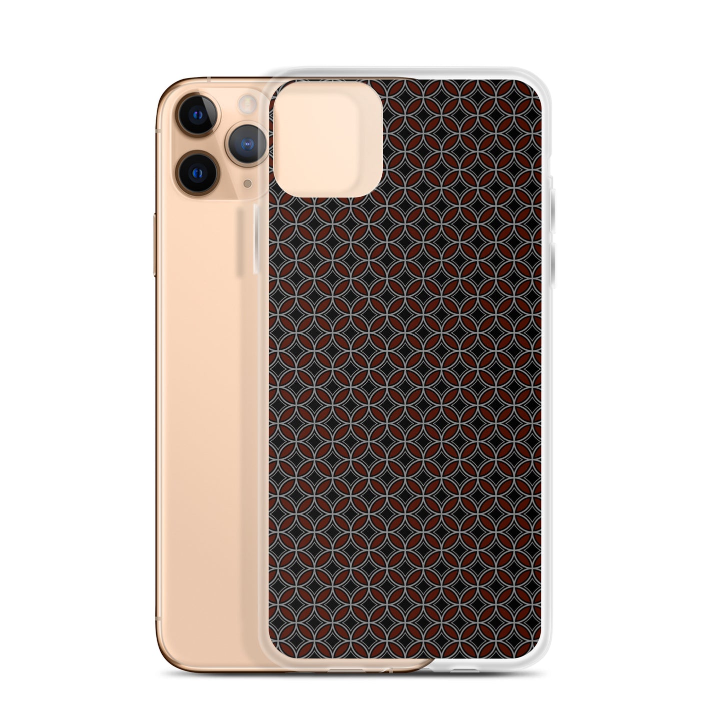 Flower of Life Black Clear Case for iPhone®