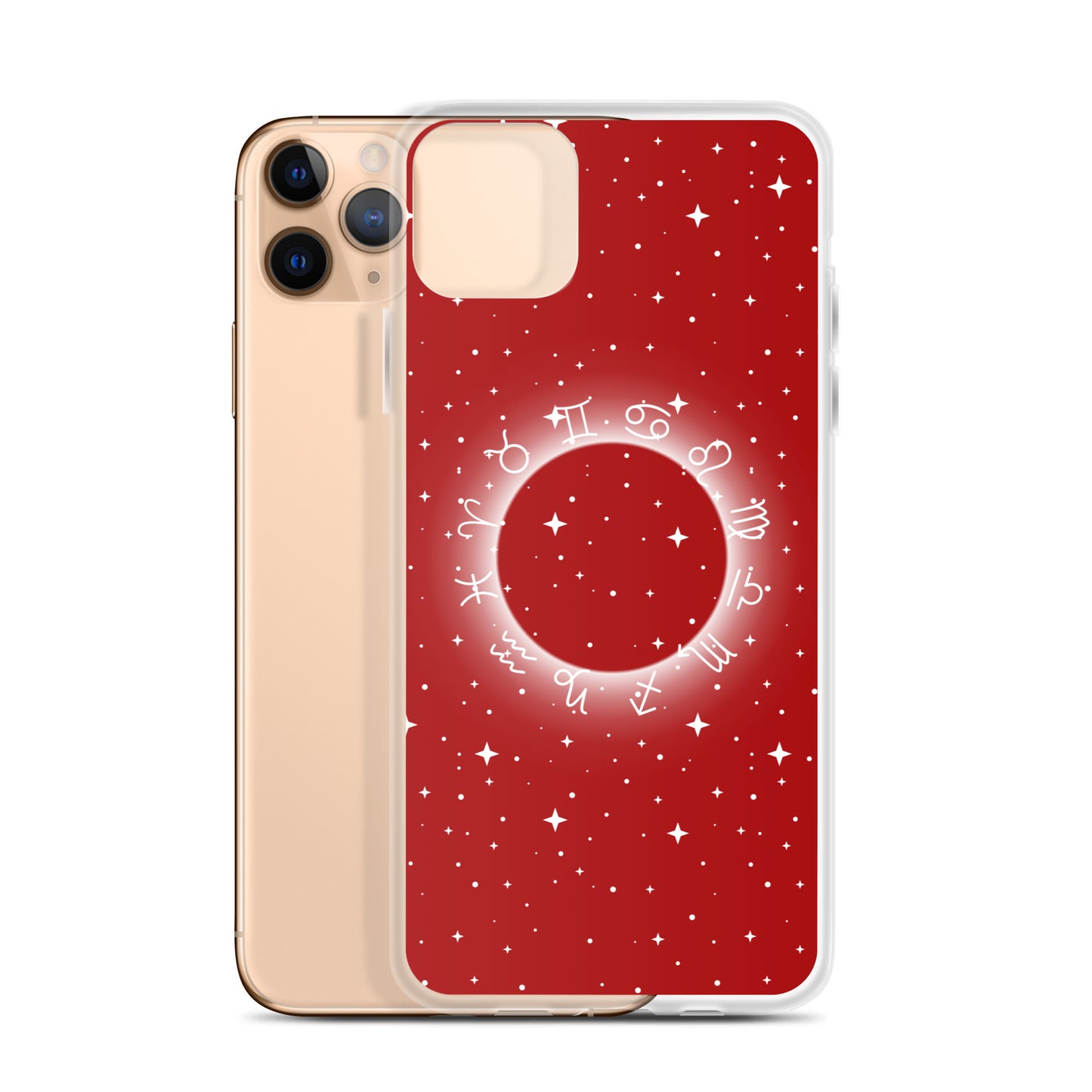 Star Zodiac Fire Red Clear Case for iPhone®