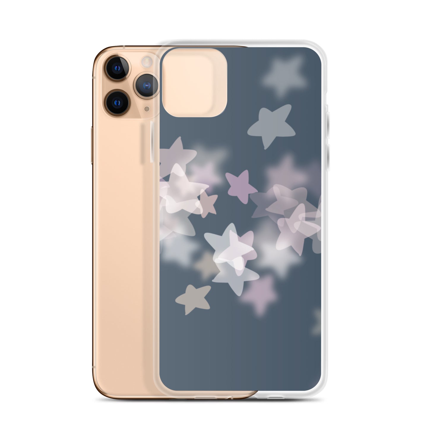 Star Mist Fall Blue Clear Case for iPhone®