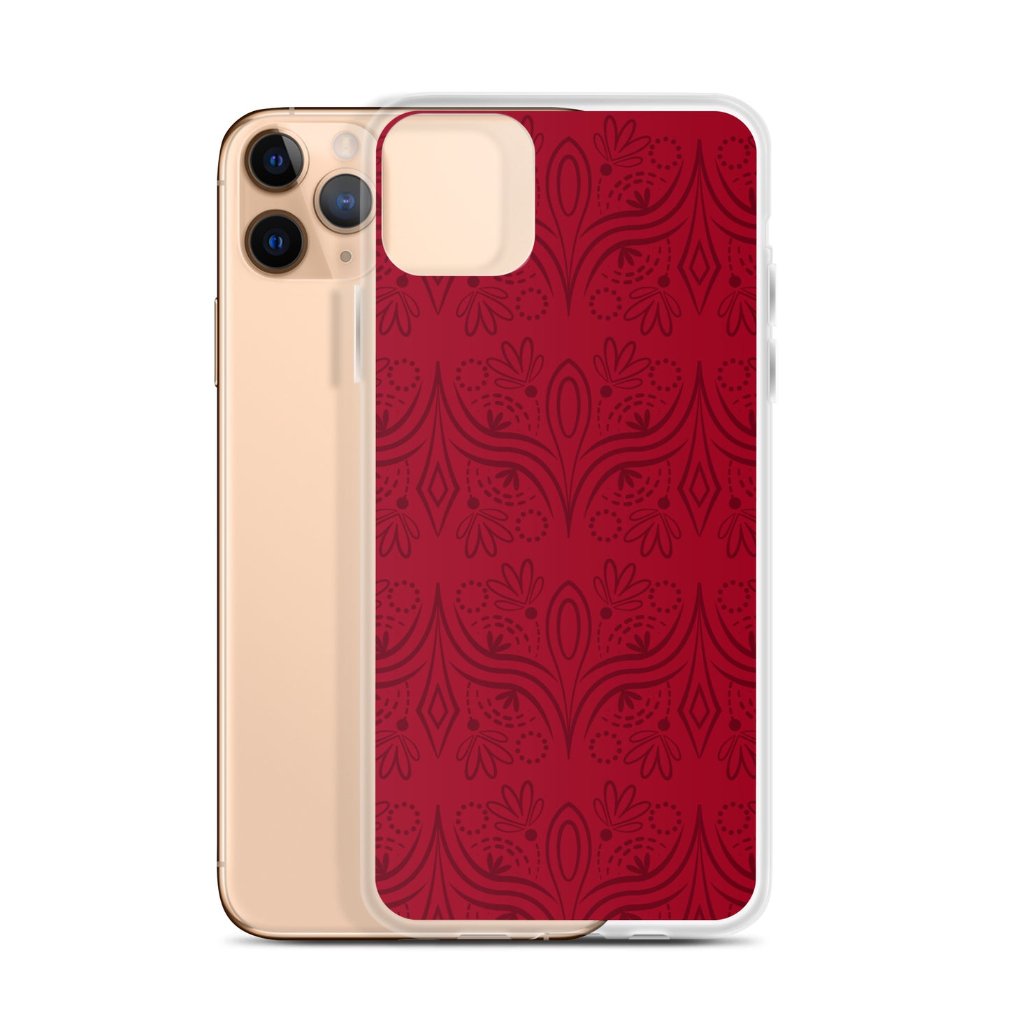 Geometric Star Red Clear Case for iPhone®