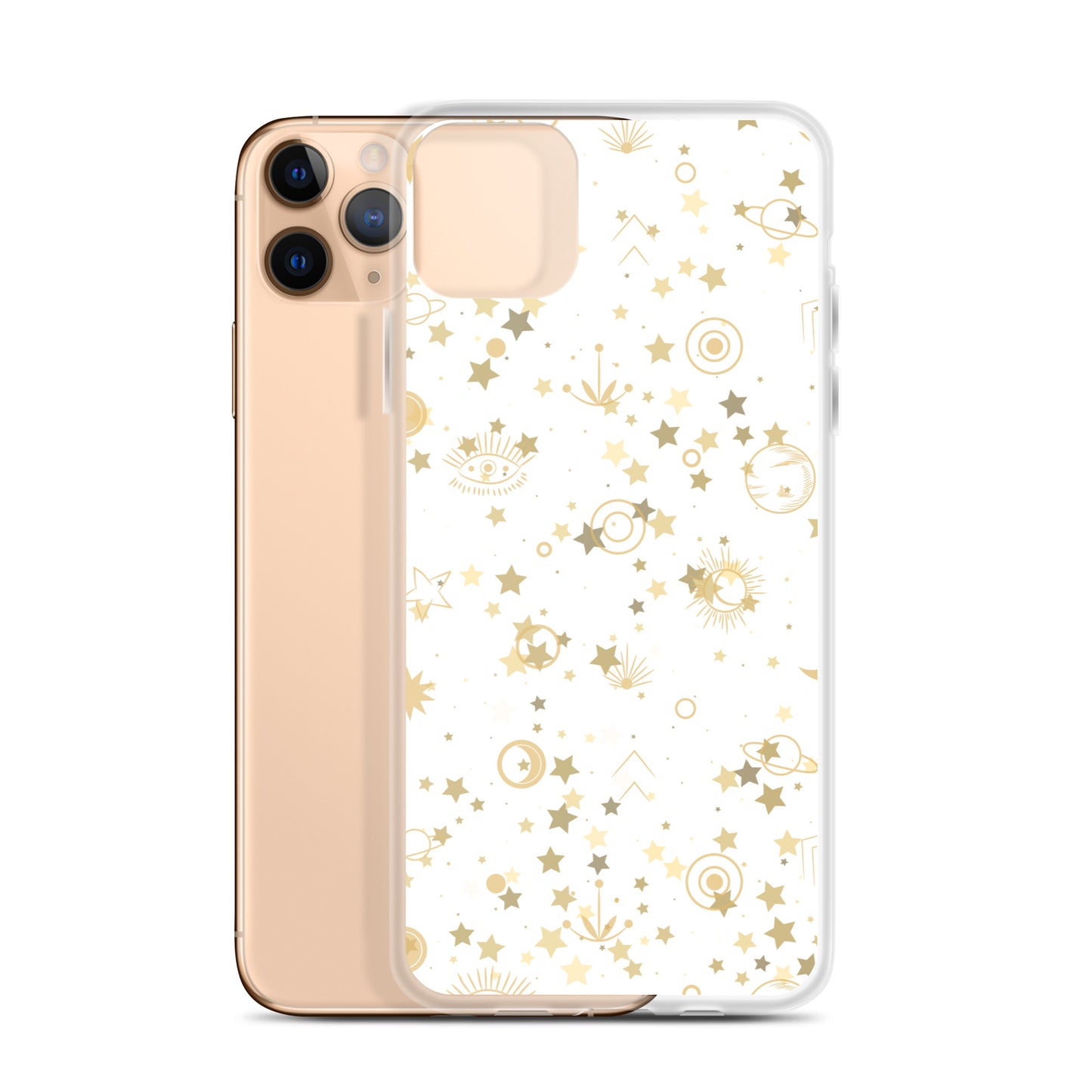 Golden Star Galaxy Clear Case for iPhone®