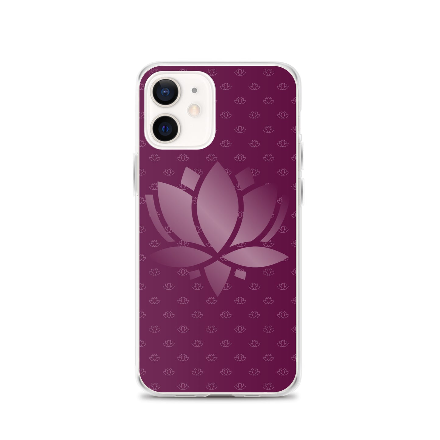 Lotus Flower Purple Power Clear Case for iPhone®