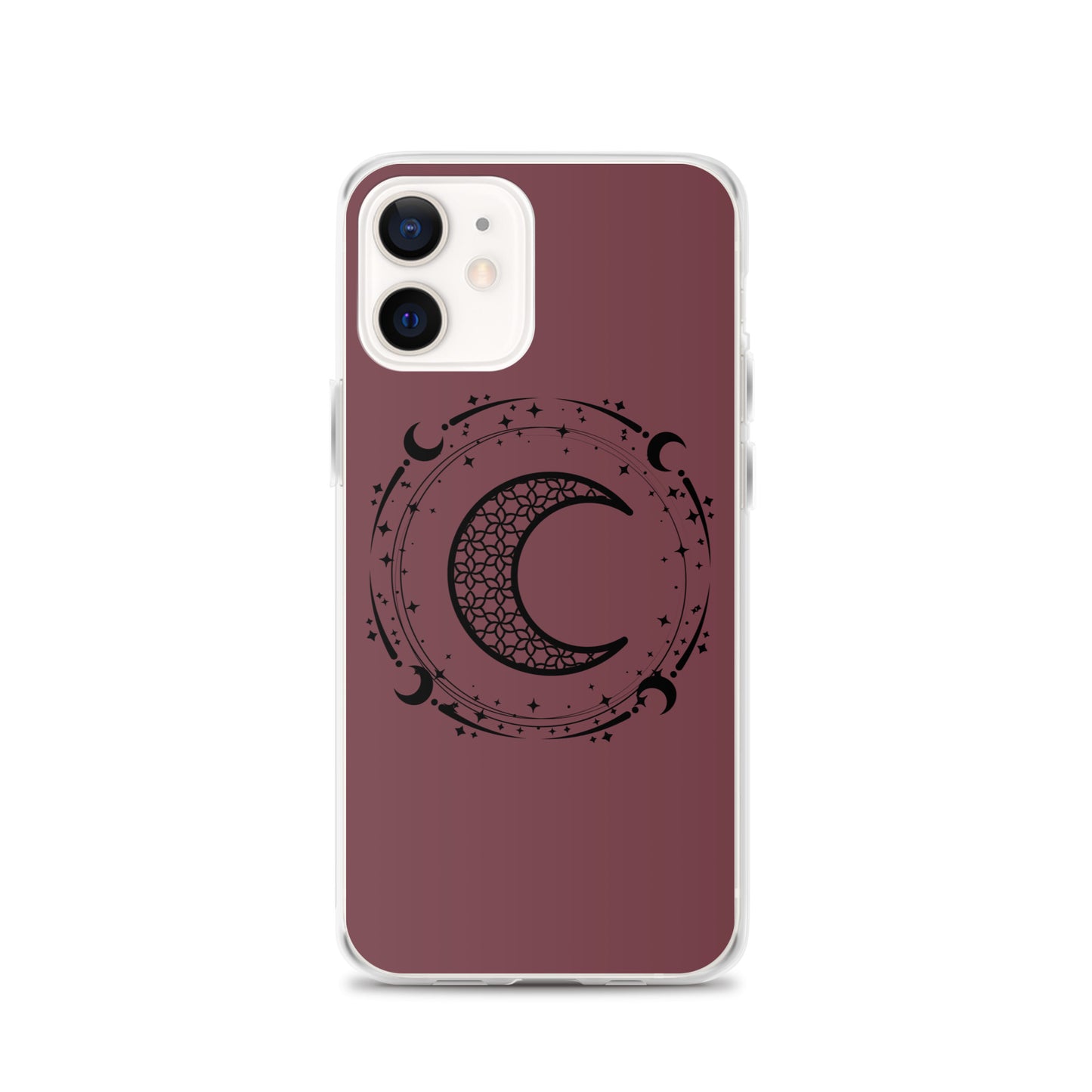 Moon Star Circle Purple Peace Clear Case for iPhone®