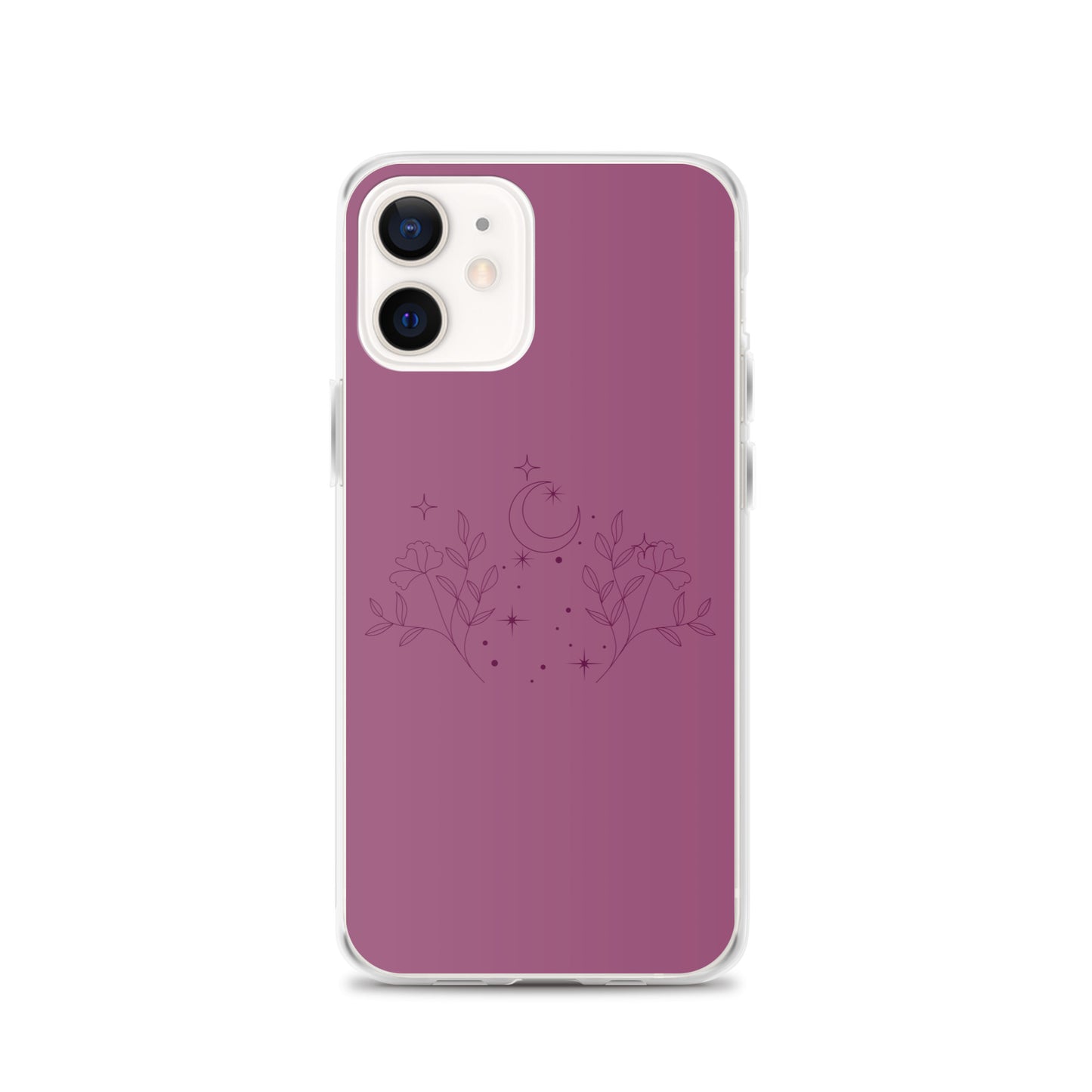 Flower Moon Warm Pink Clear Case for iPhone®