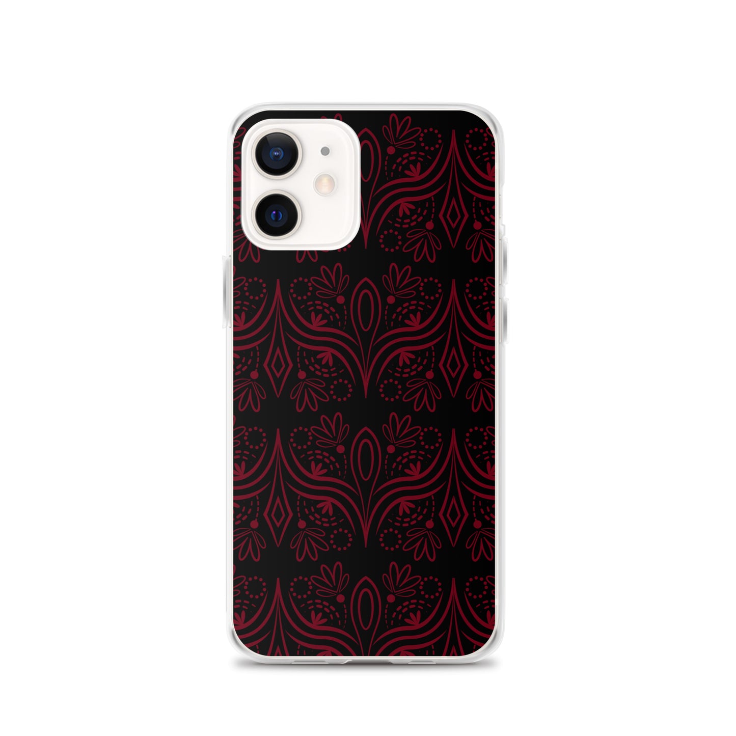 Geometric Black Star Red Clear Case for iPhone®