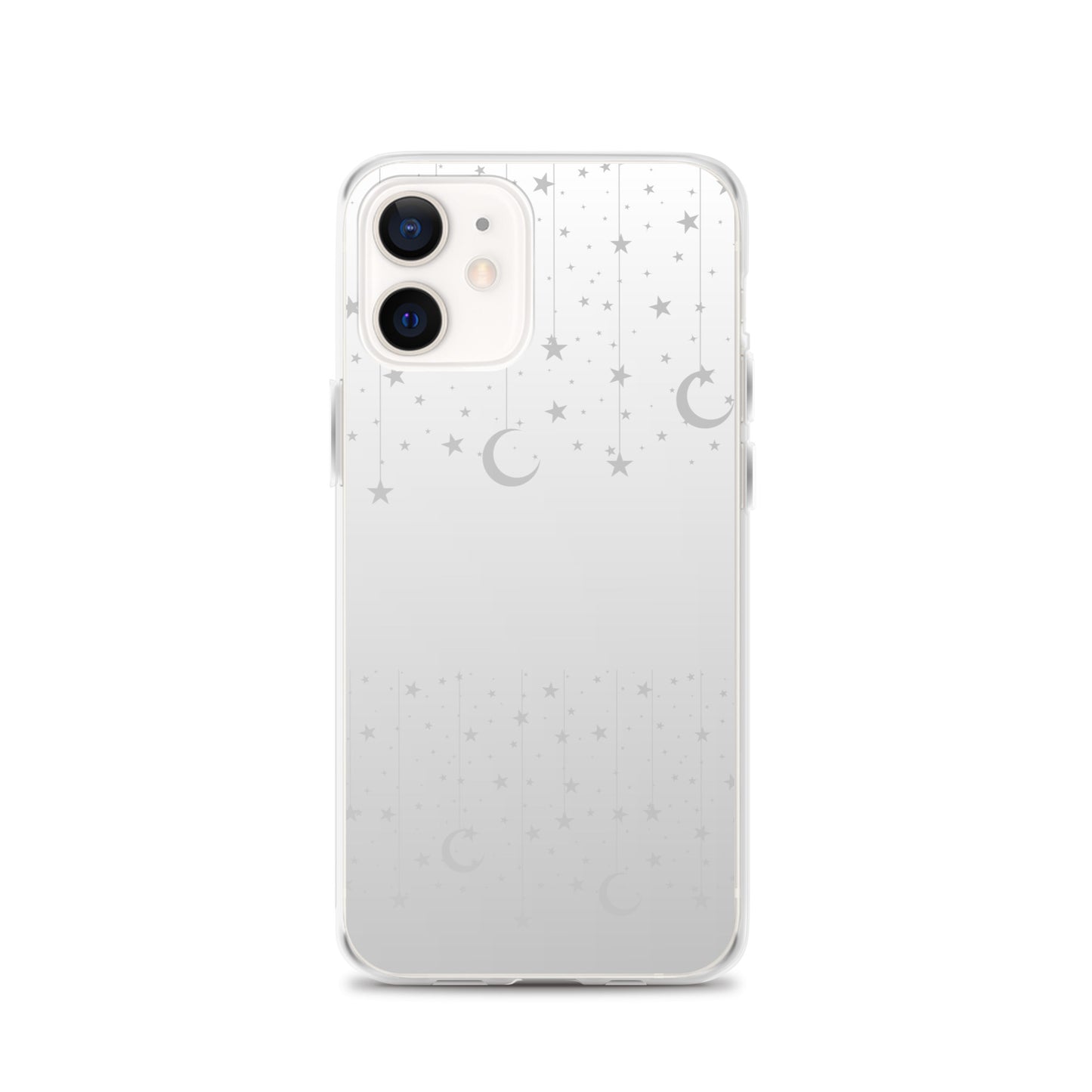 Silver Grey Moon Star Clear Case for iPhone®