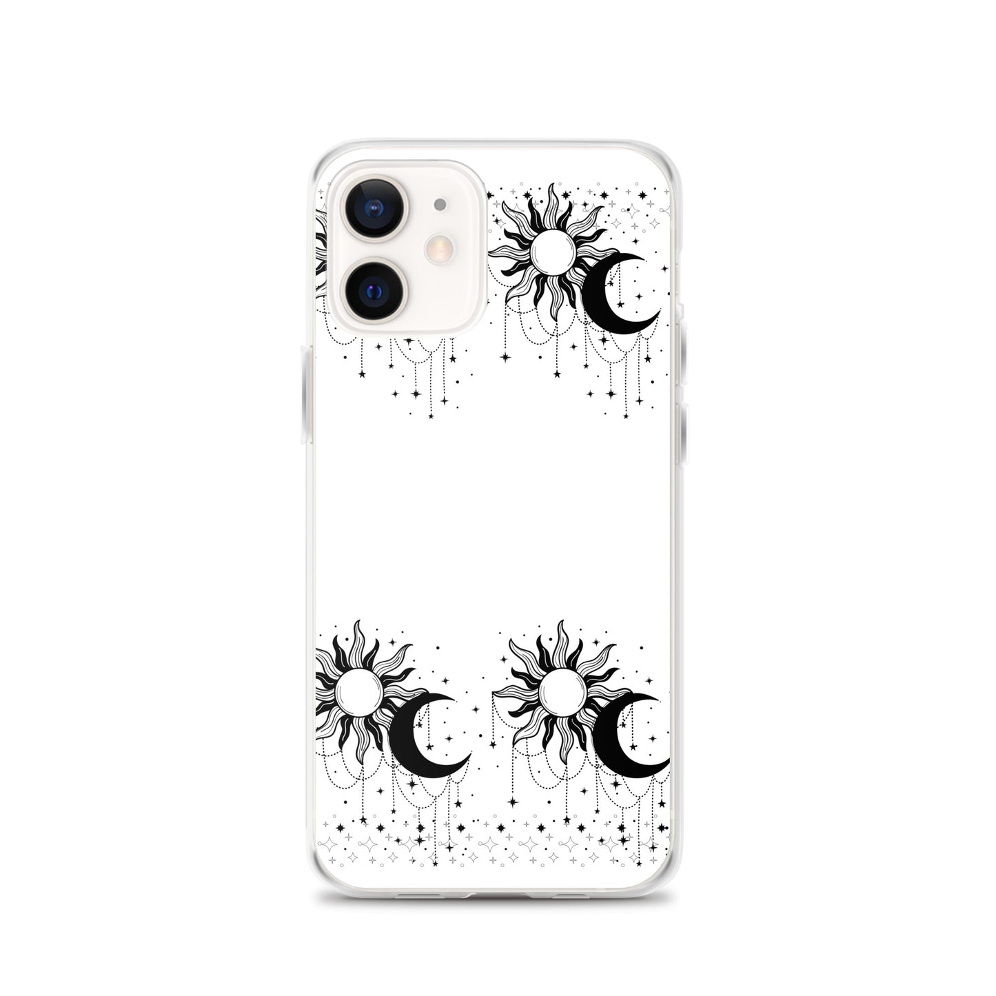 Black White Sun Moon Clear Case for iPhone®