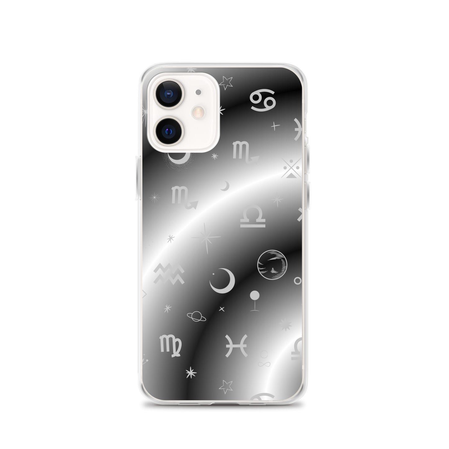 Black White Zodiac Clear Case for iPhone®