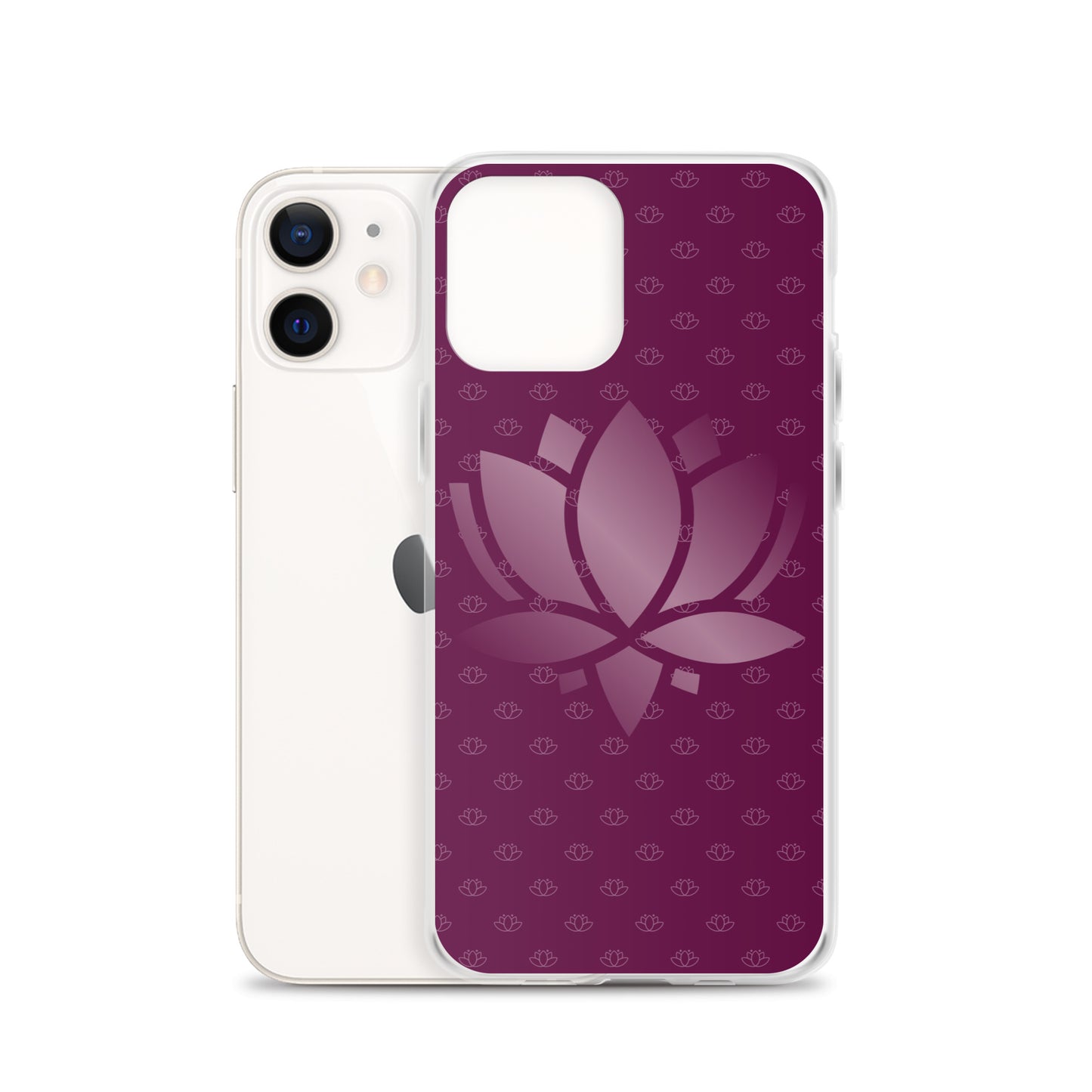 Lotus Flower Purple Power Clear Case for iPhone®