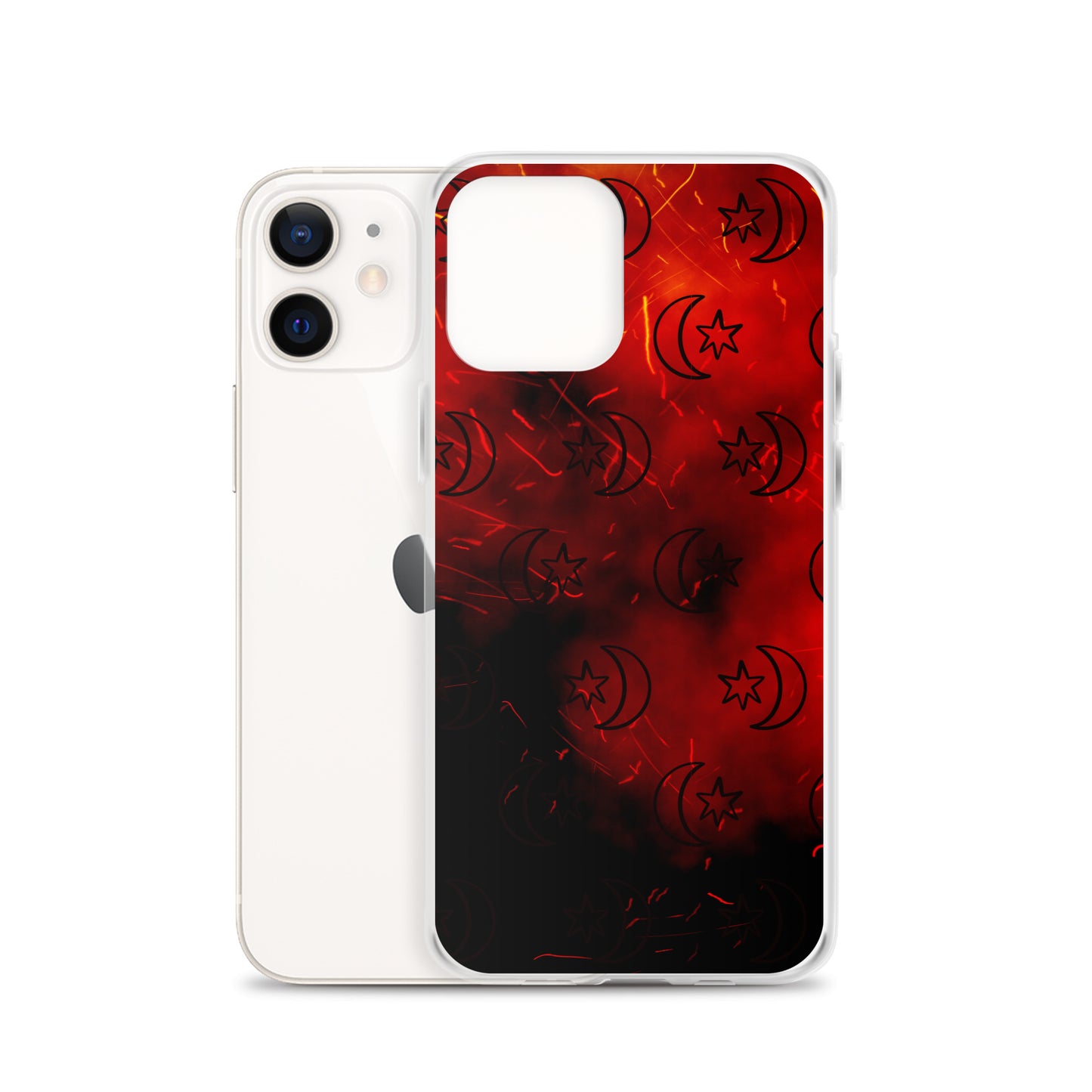 Red Moon Star Clear Case for iPhone®