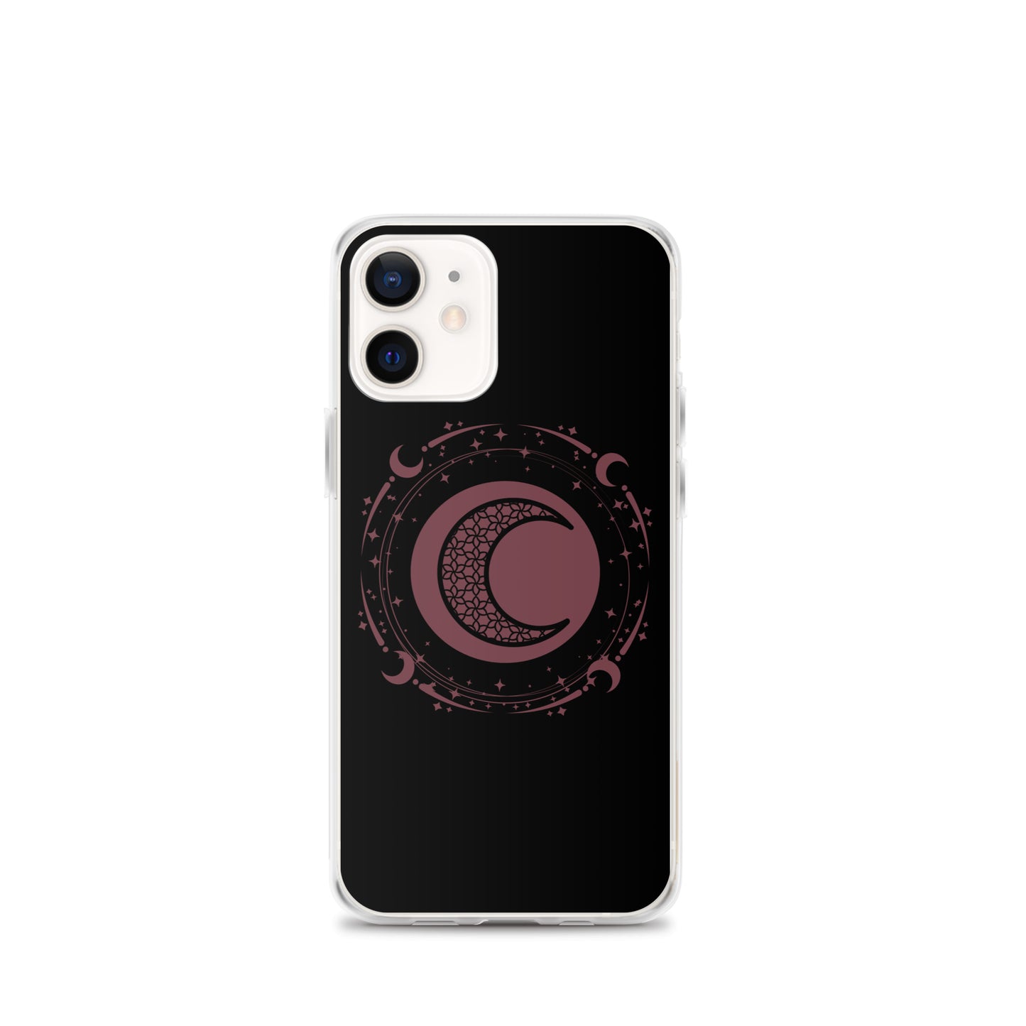 Moon Star Black Purple Peace Clear Case for iPhone®