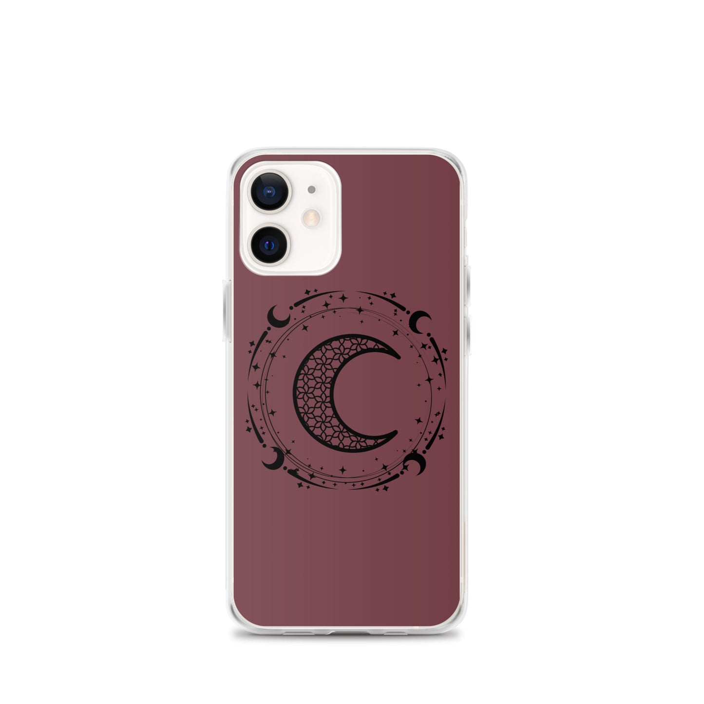 Moon Star Circle Purple Peace Clear Case for iPhone®