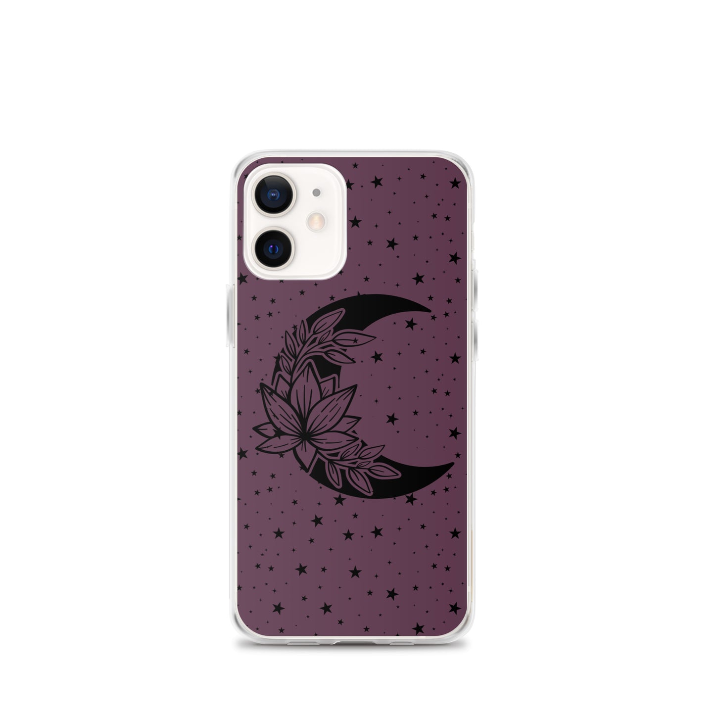 Floral Moon Star Purple Play Clear Case for iPhone®