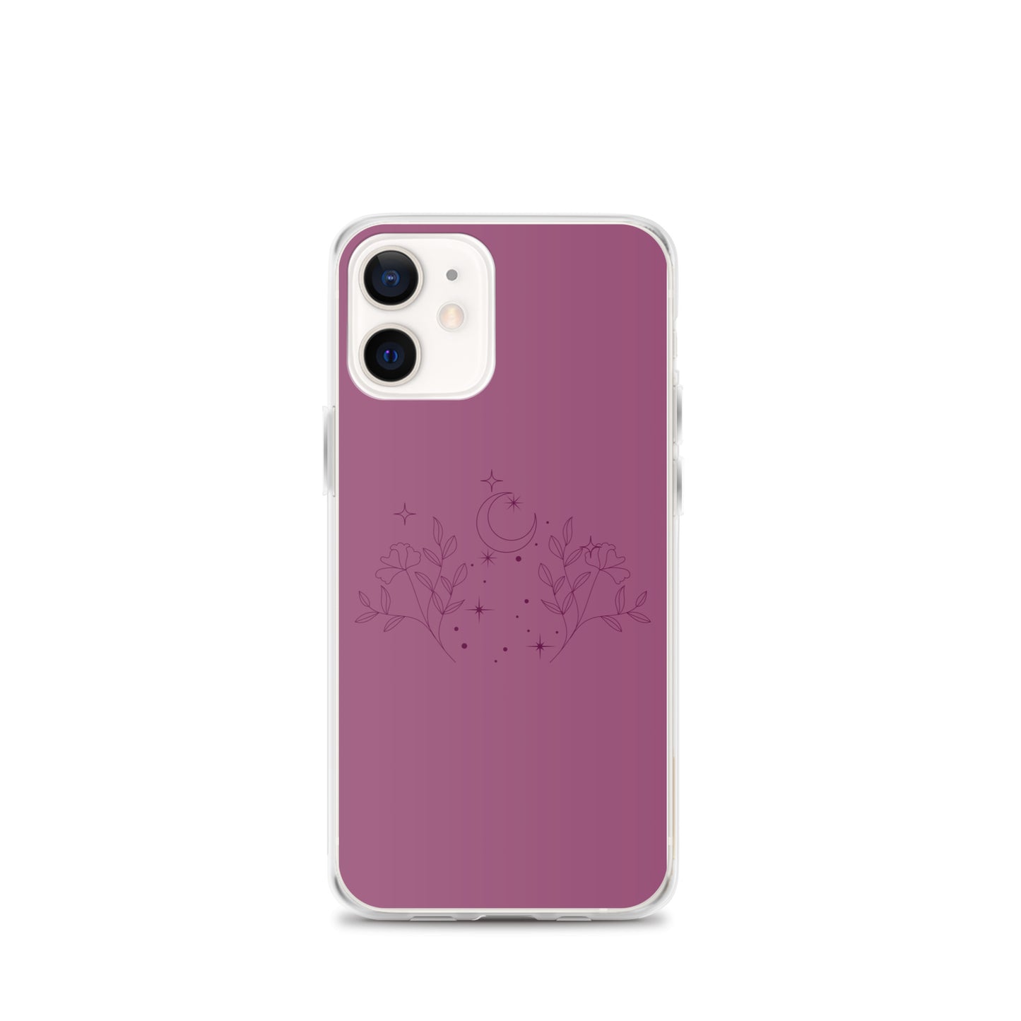 Flower Moon Warm Pink Clear Case for iPhone®