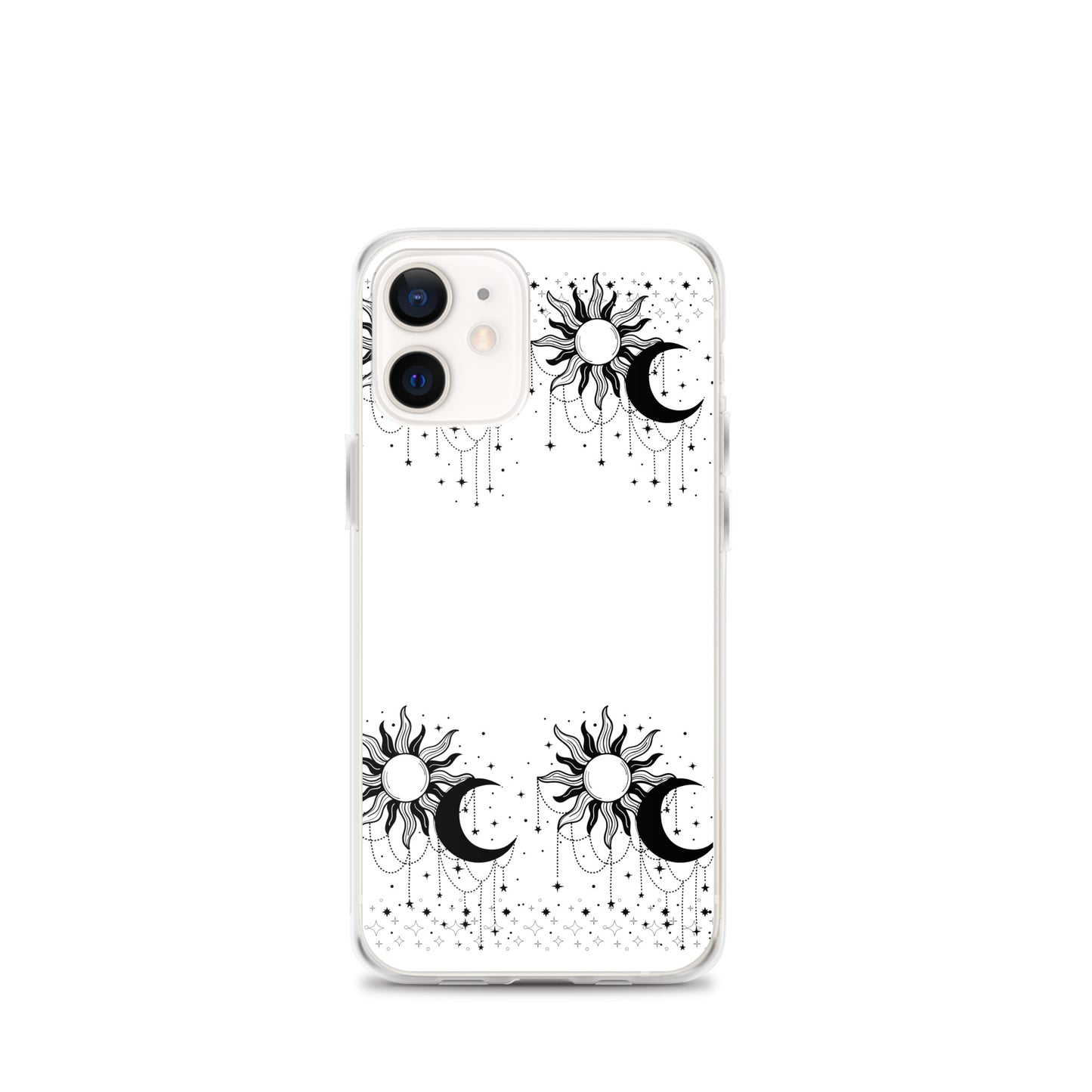 Black White Sun Moon Clear Case for iPhone®