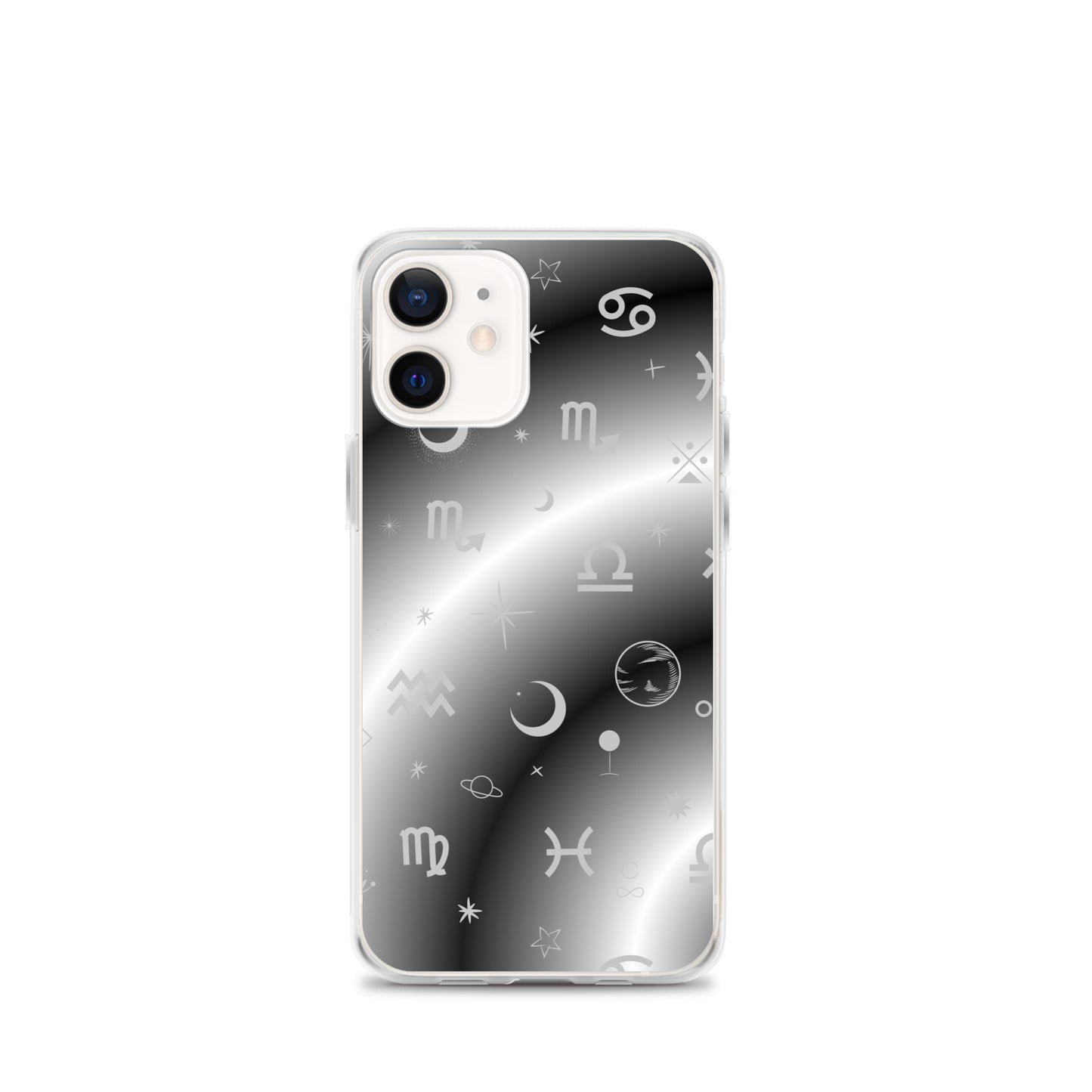 Black White Zodiac Clear Case for iPhone®