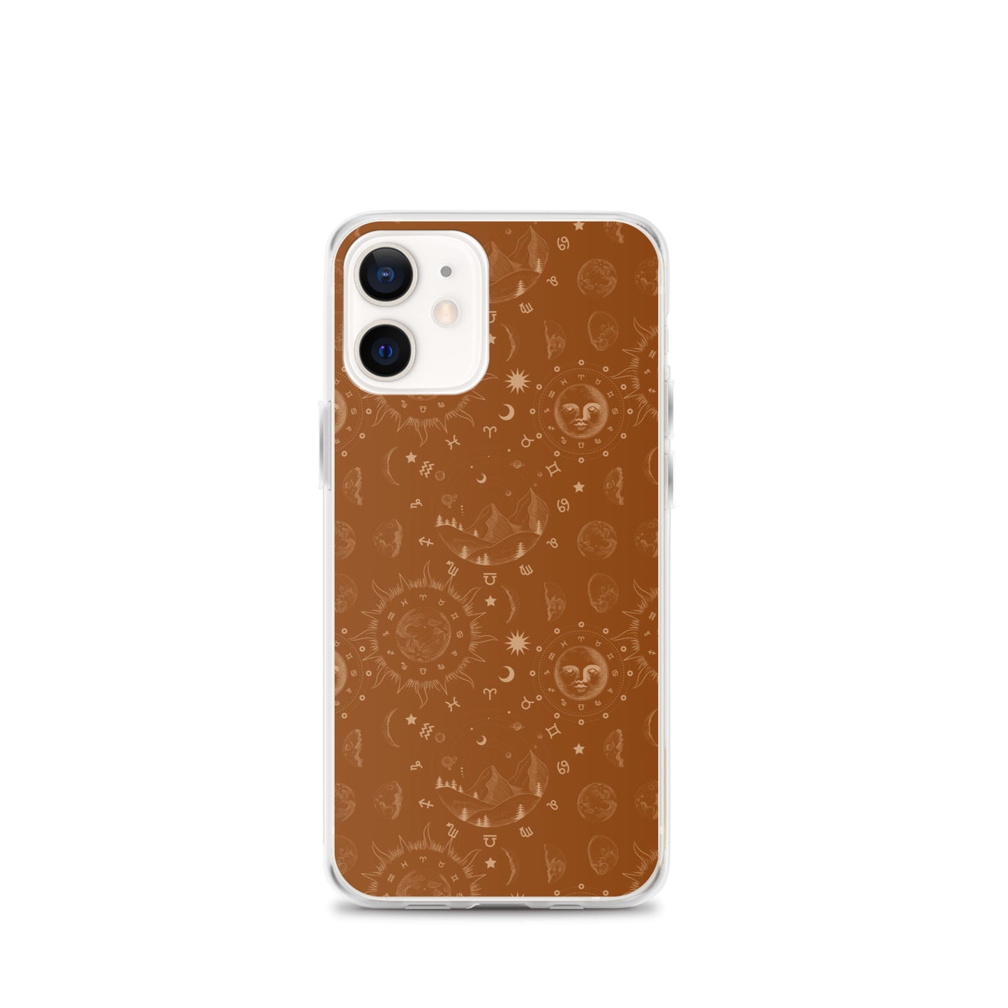 Saddle Brown Moon Galaxy Clear Case for iPhone®